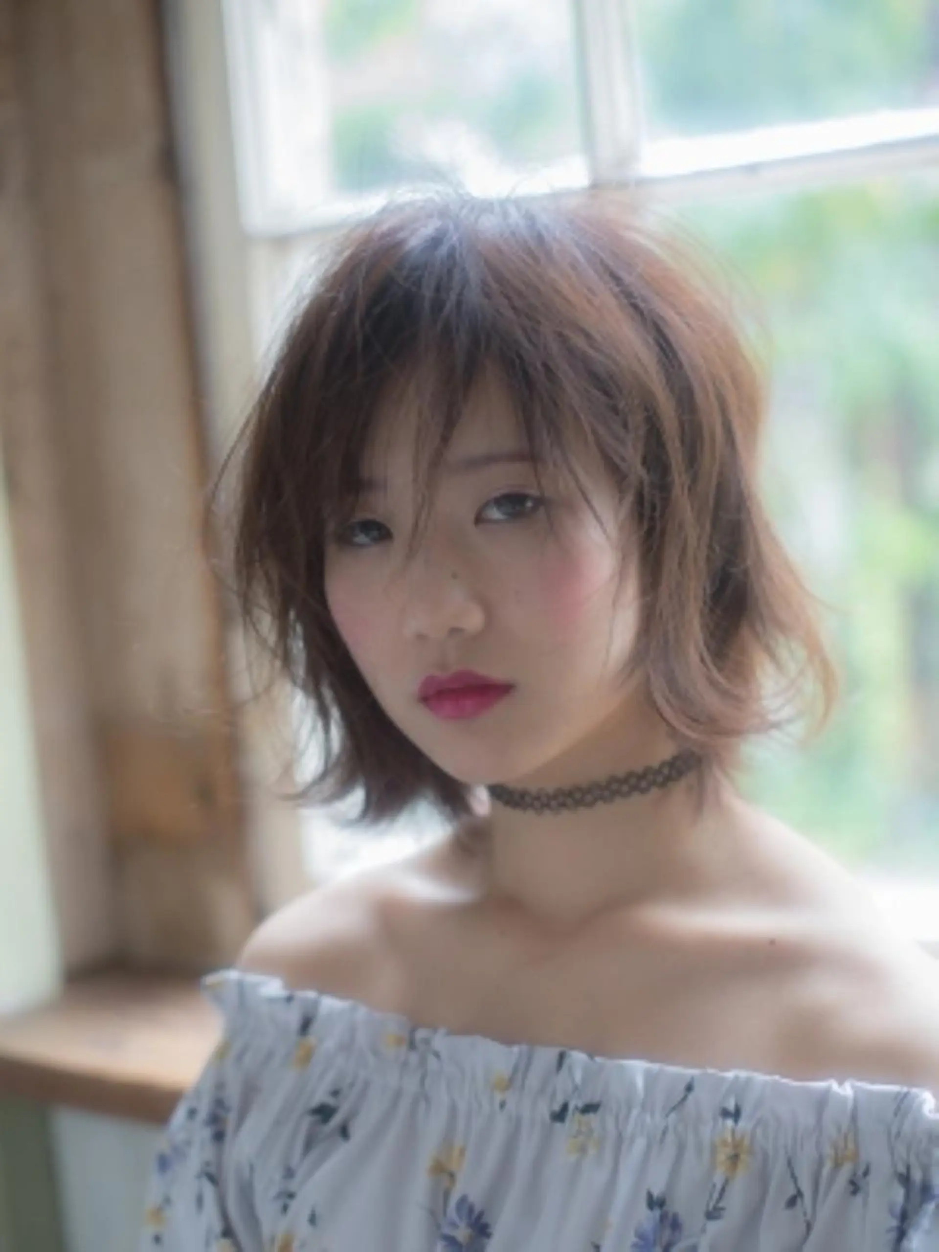 ミディアム カラー パーマ amie所沢駅 プロペ通り店【アミ】のヘアスタイル