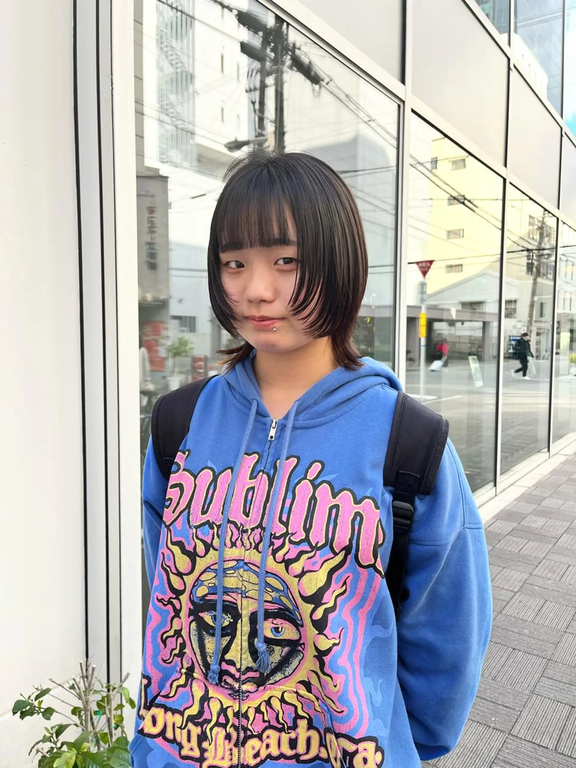 ミディアム 顔周りカット レイヤーカット 似合わせカット ウルフカット カット ショート/パーマ/ カラー/FUKOのヘアスタイル