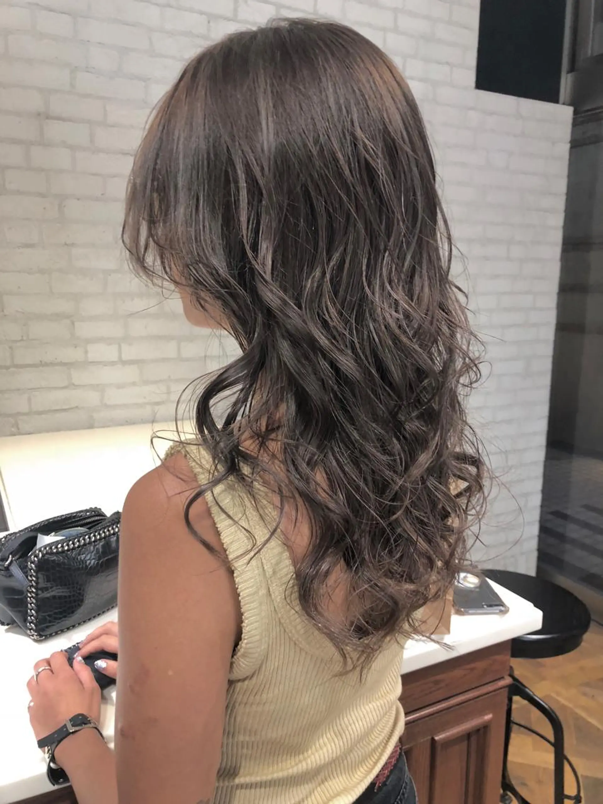 ロング カラー パーマ ヘアアレンジ hayaka todaのヘアスタイル