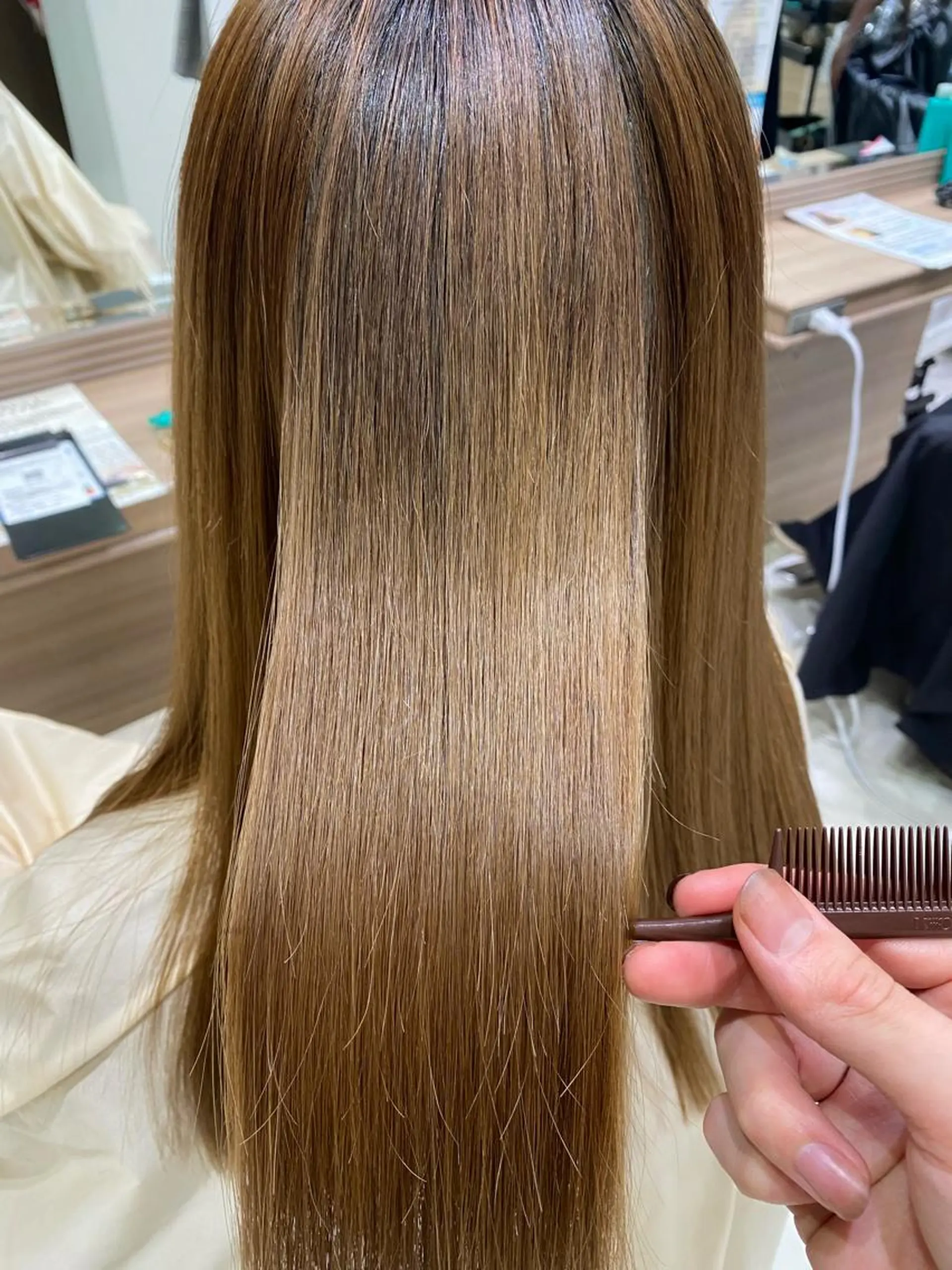 セミロング パーマ 縮毛矯正 トリートメント 【乾かすだけで革命】 早矢仕正志のヘアスタイル