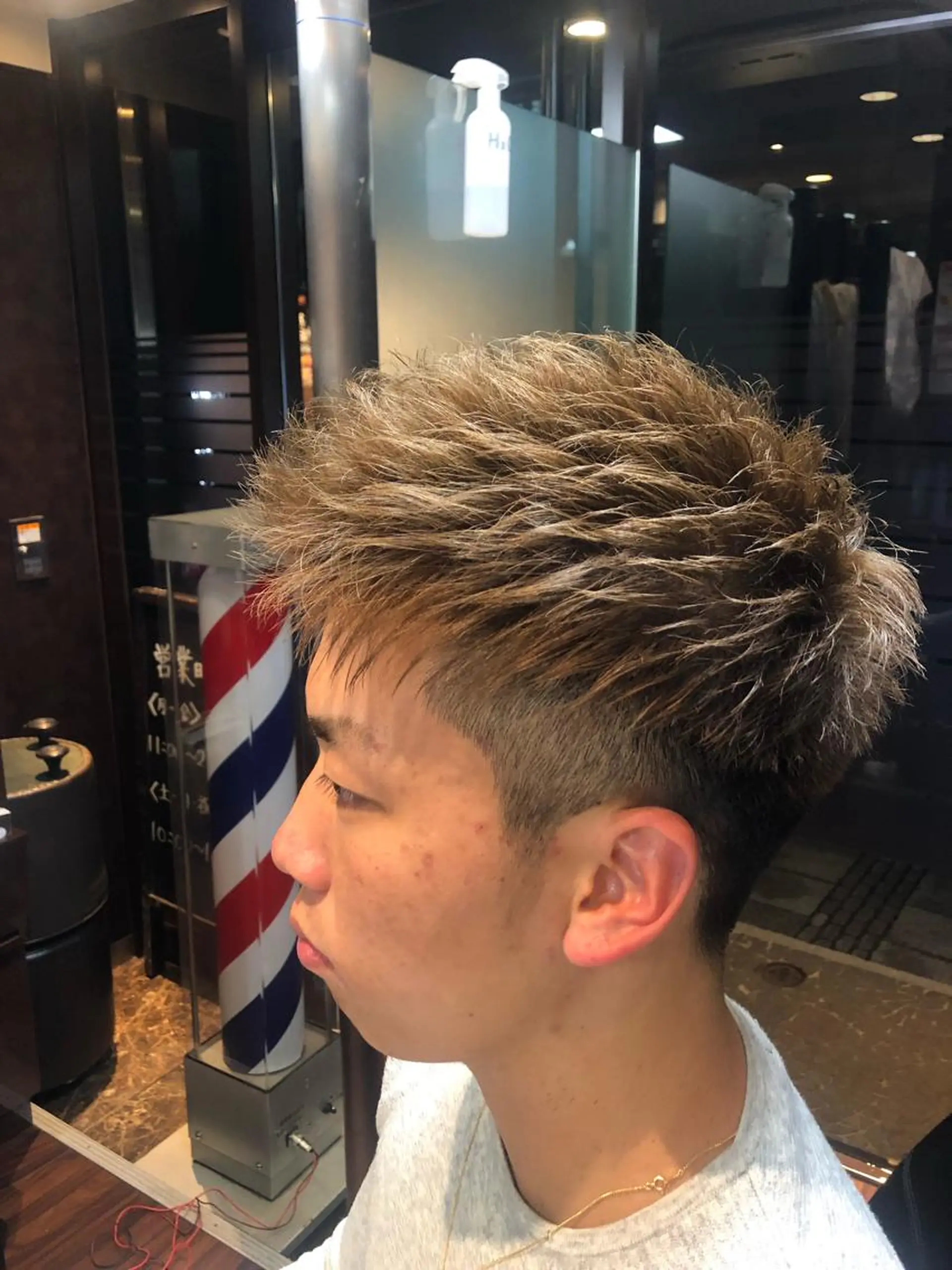 ショート メンズ 刈り上げ ショートヘア 【店長】福田 健人のヘアスタイル