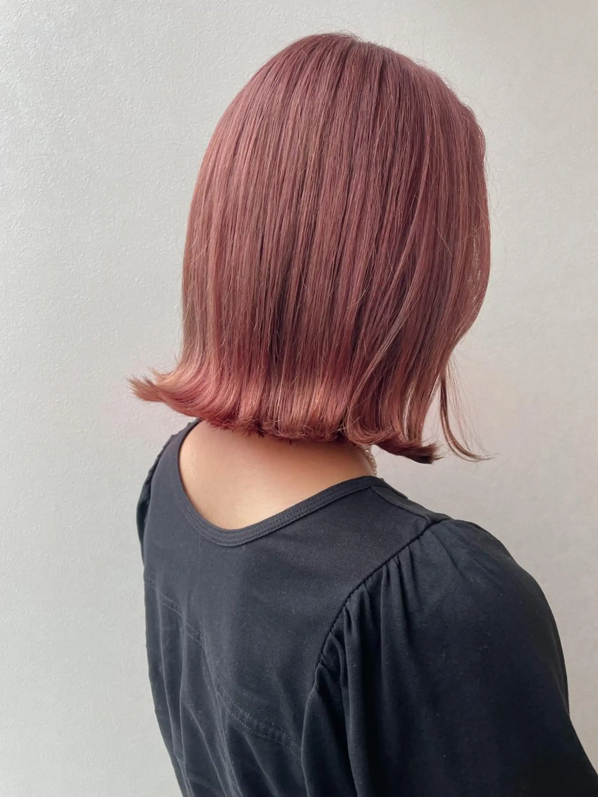 ミディアム カラー ブラウンカラー ピンクカラー ピンクブラウン 髪質改善/ブリーチ 田代 龍我のヘアスタイル