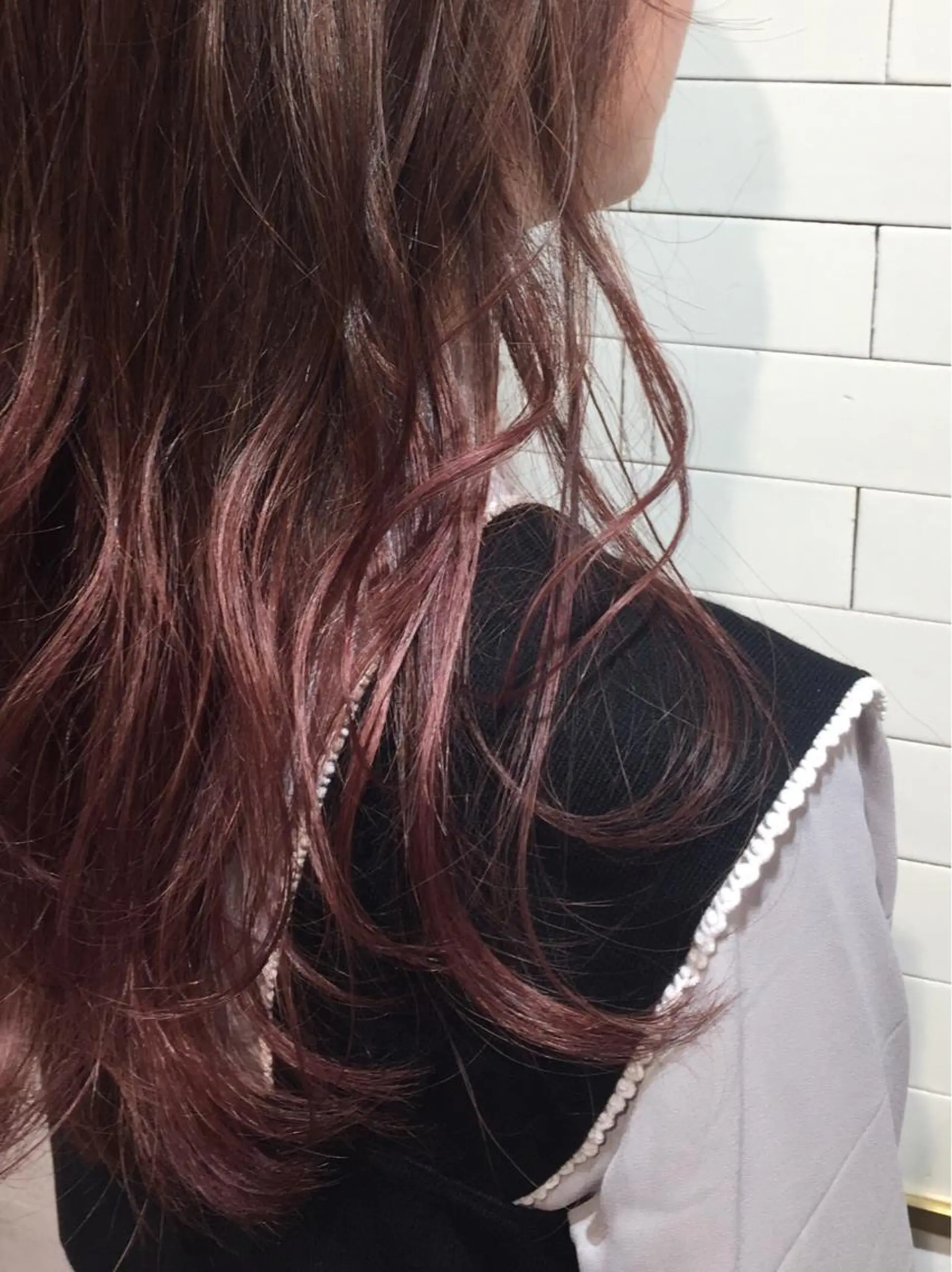 セミロング カラー トップスタイリスト 👑田添幹宜のヘアスタイル