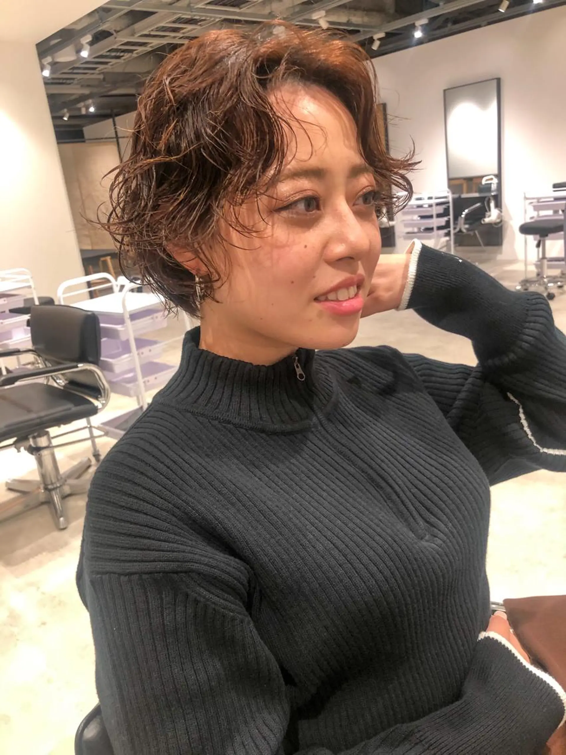 ショート パーマ ショートヘア カット パーマ トリートメント センスをお届けします 大谷将生INFPのヘアスタイル