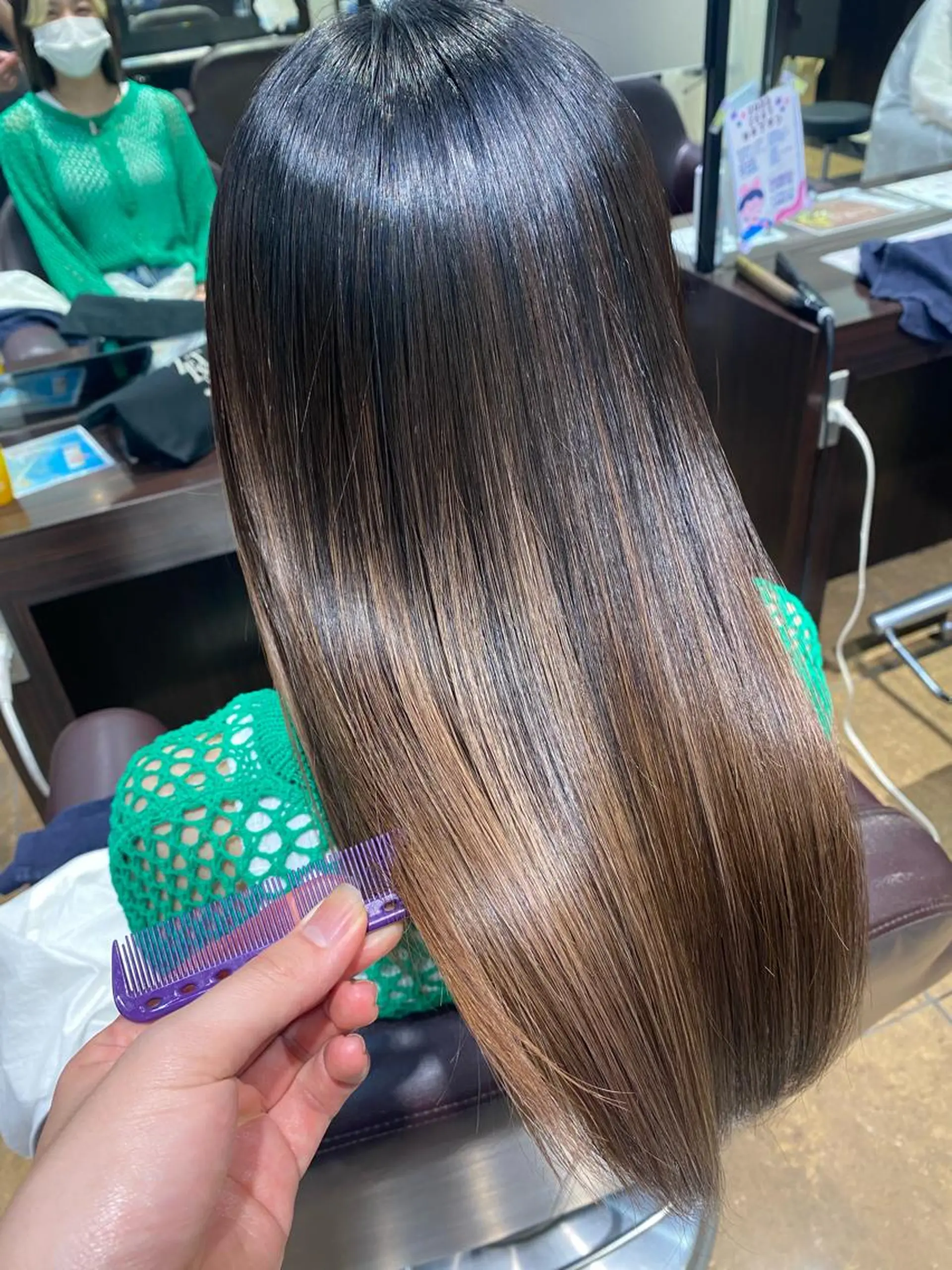 ロング トリートメント 酸スト/フェザー パーマ/三谷海斗のヘアスタイル