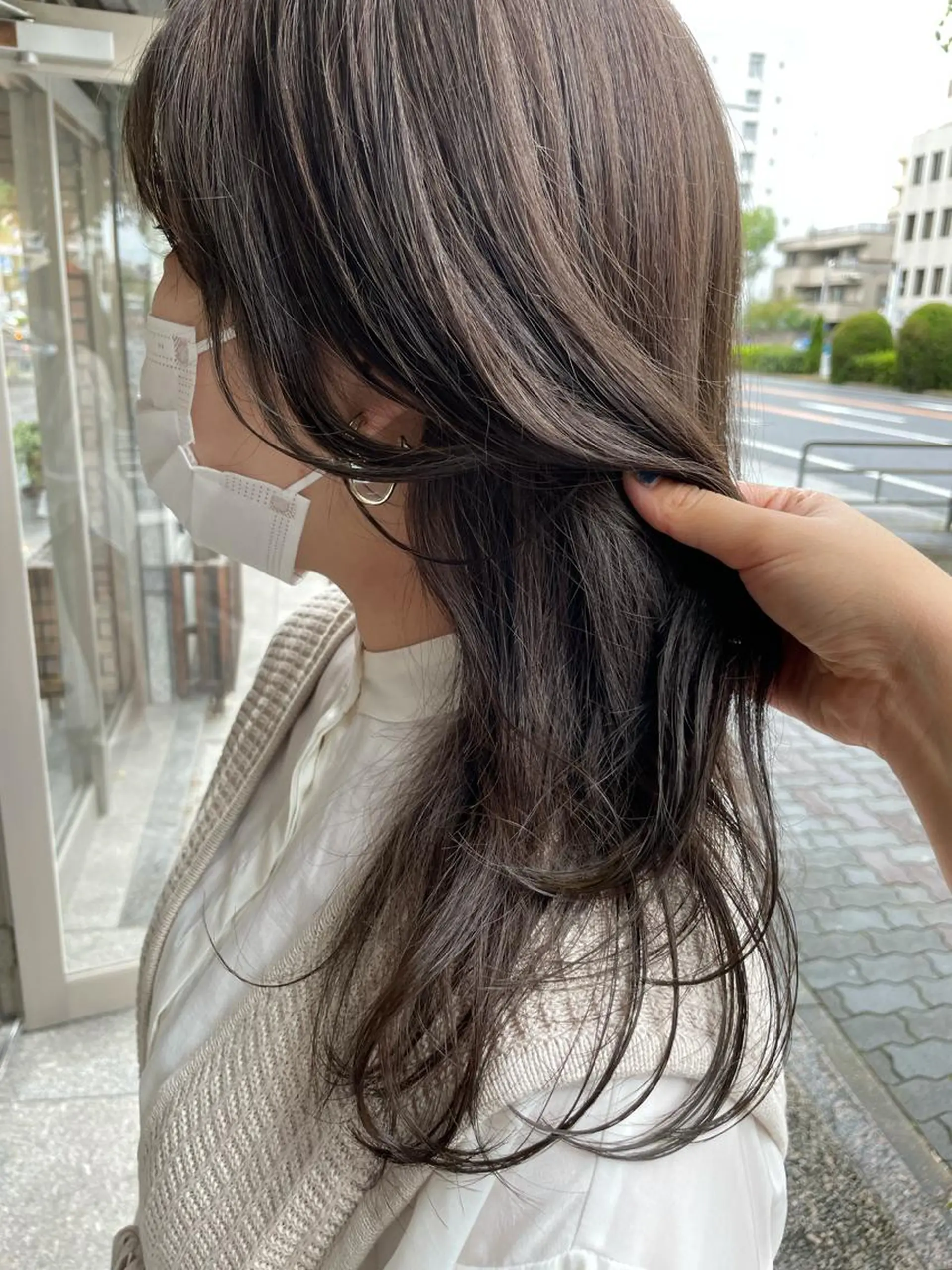 セミロング カラー 高橋 みく/ minim 暖色のヘアスタイル