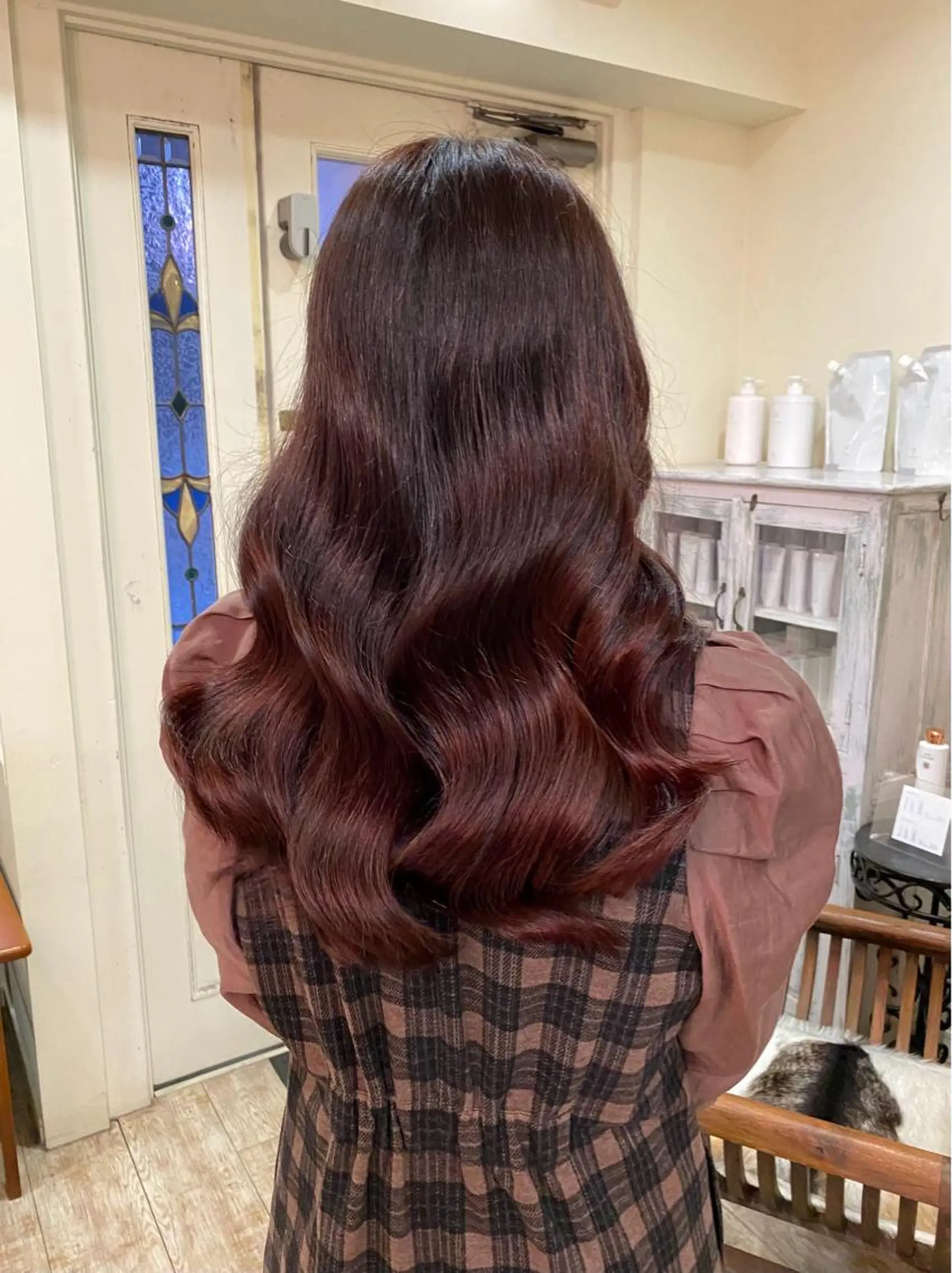 ロング カラー ブリーチ ブラウンカラー hair CREER所属・【艶ヘア】 どうまえのヘアスタイル