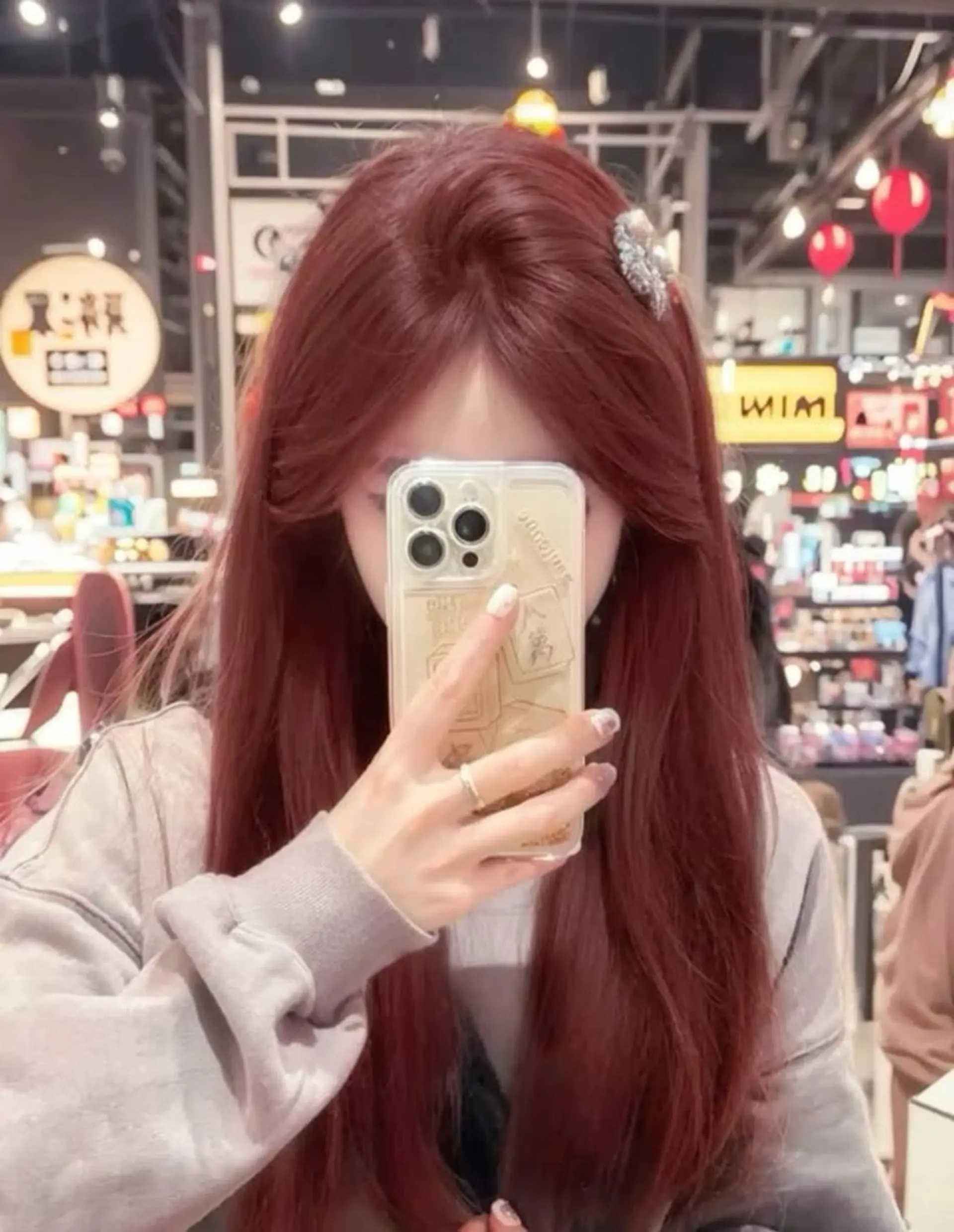 カラー ヘアカラー 🤍韓国ワンホンヘ ア SHIONE🤍のヘアスタイル