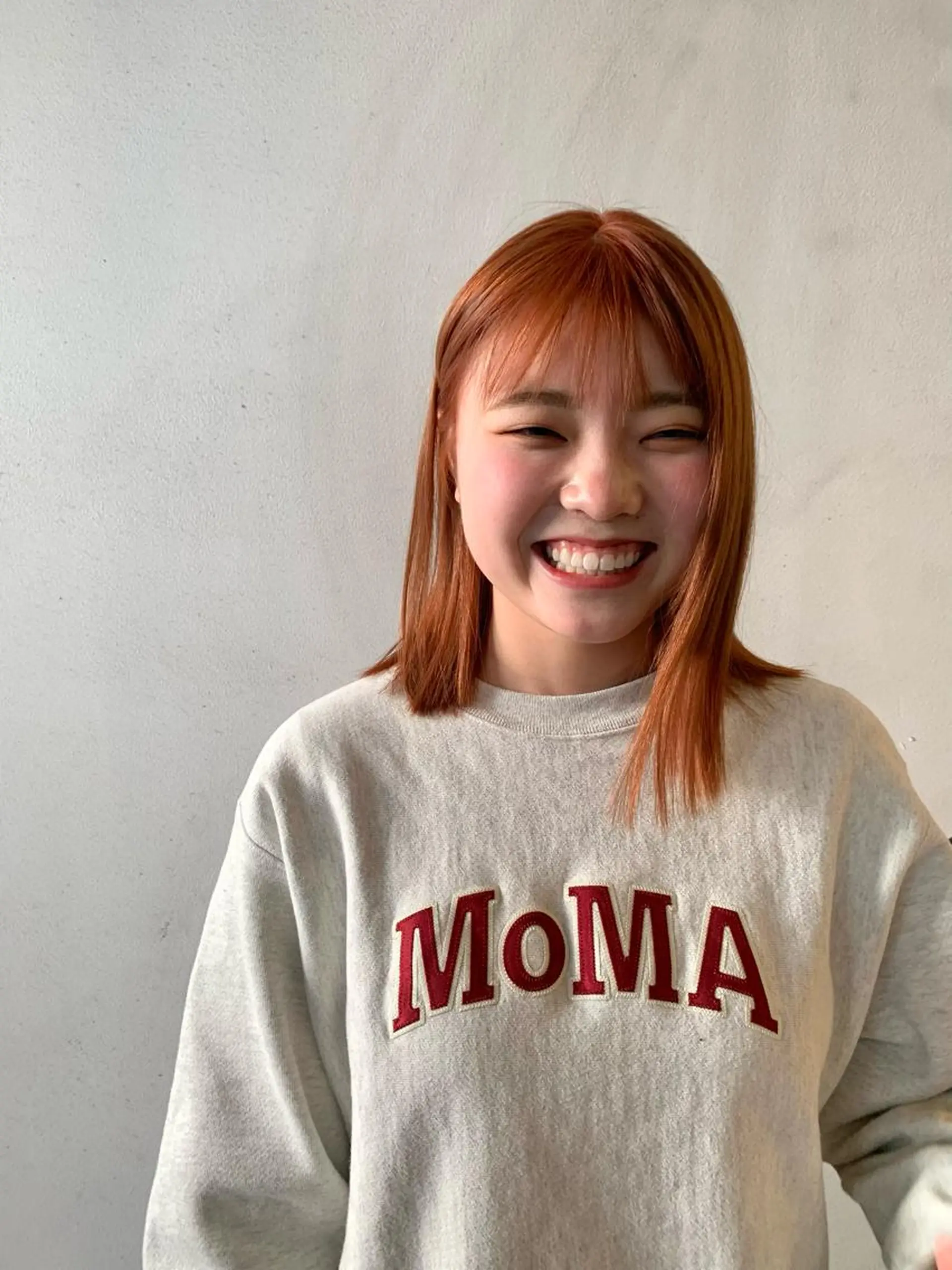 ミディアム カラー ブラウンカラー ダブルカラー オレンジ オレンジブラウン Emma ecole所属・Emma ecole /栄/RIOのヘアスタイル