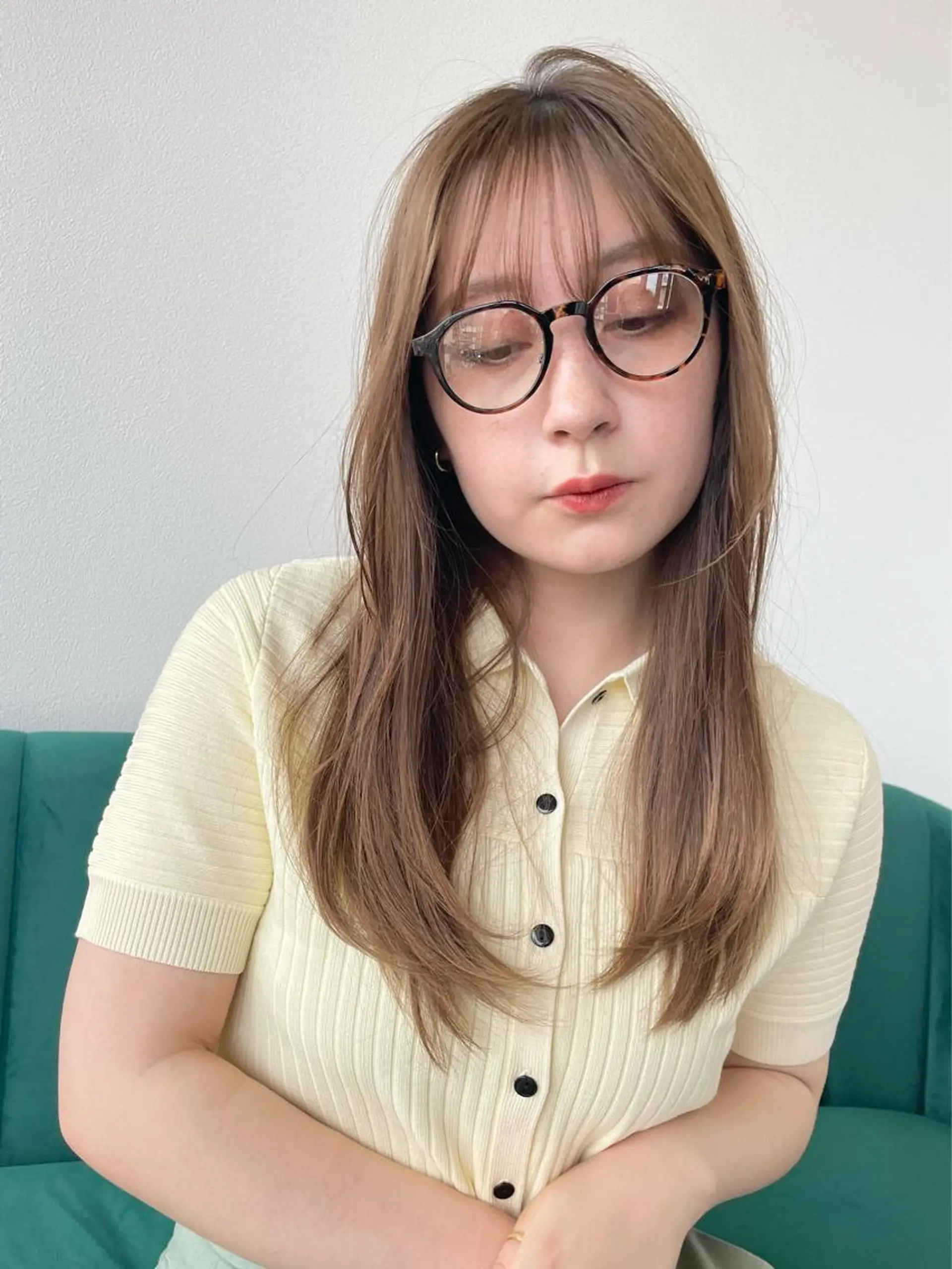 ロング カラー カット kitin  吉祥寺 山岸花のヘアスタイル