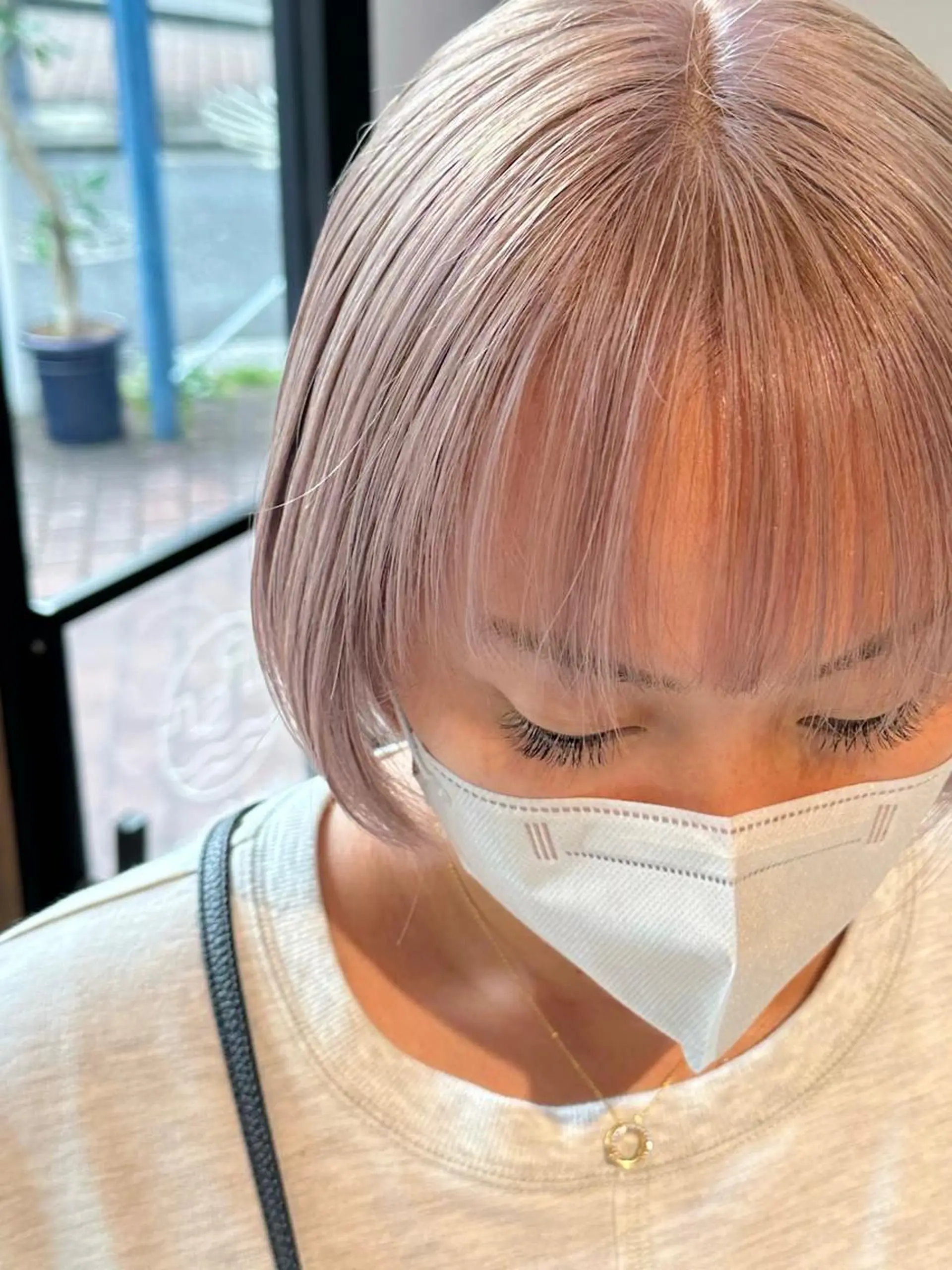 ショート カラー ボブ カット ヘアカラー ハイトーン/ボブ/ レイヤー💫カイセイのヘアスタイル