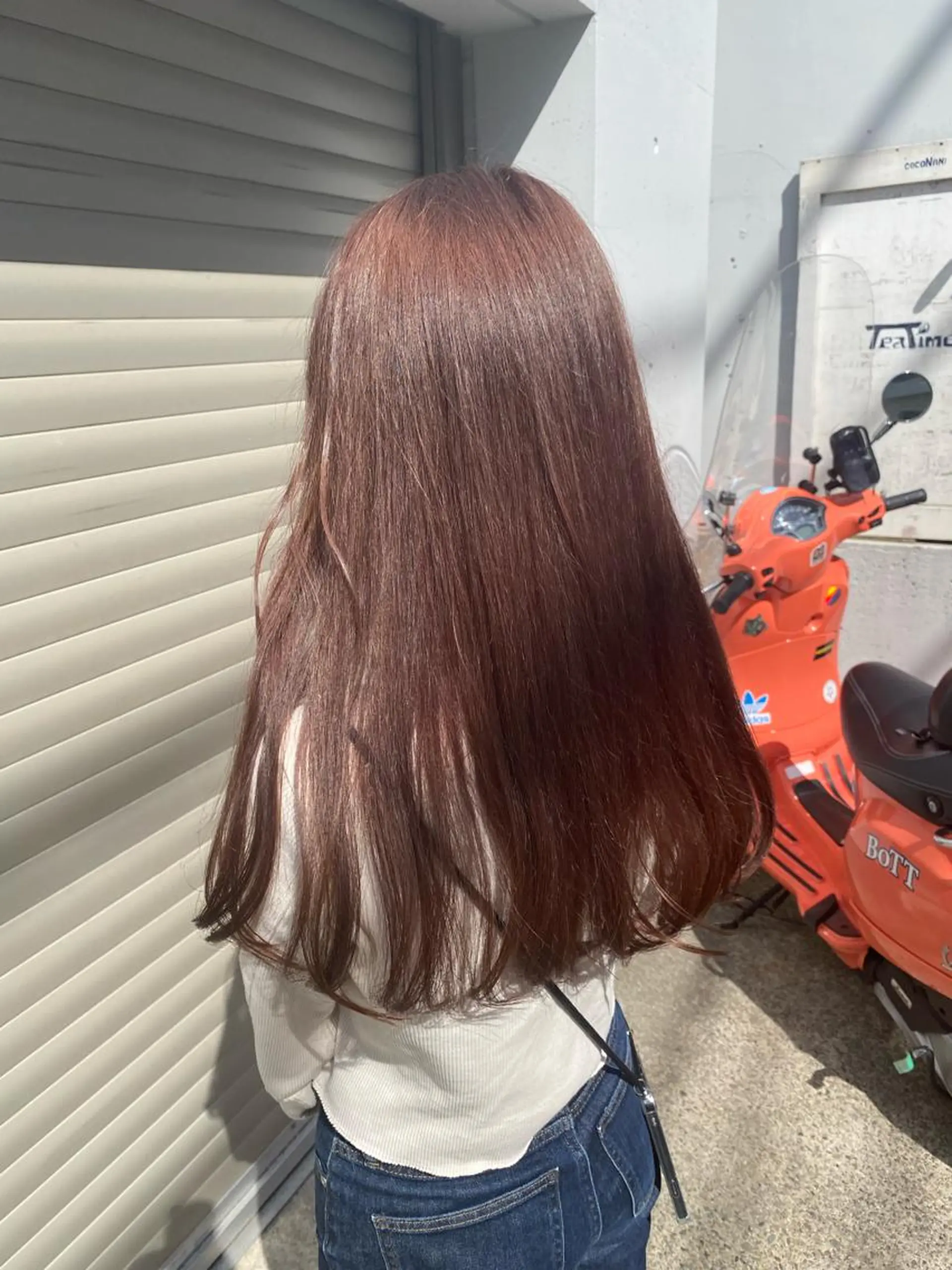 セミロング カラー お任せヘア☘️☘️ 及川渚のヘアスタイル