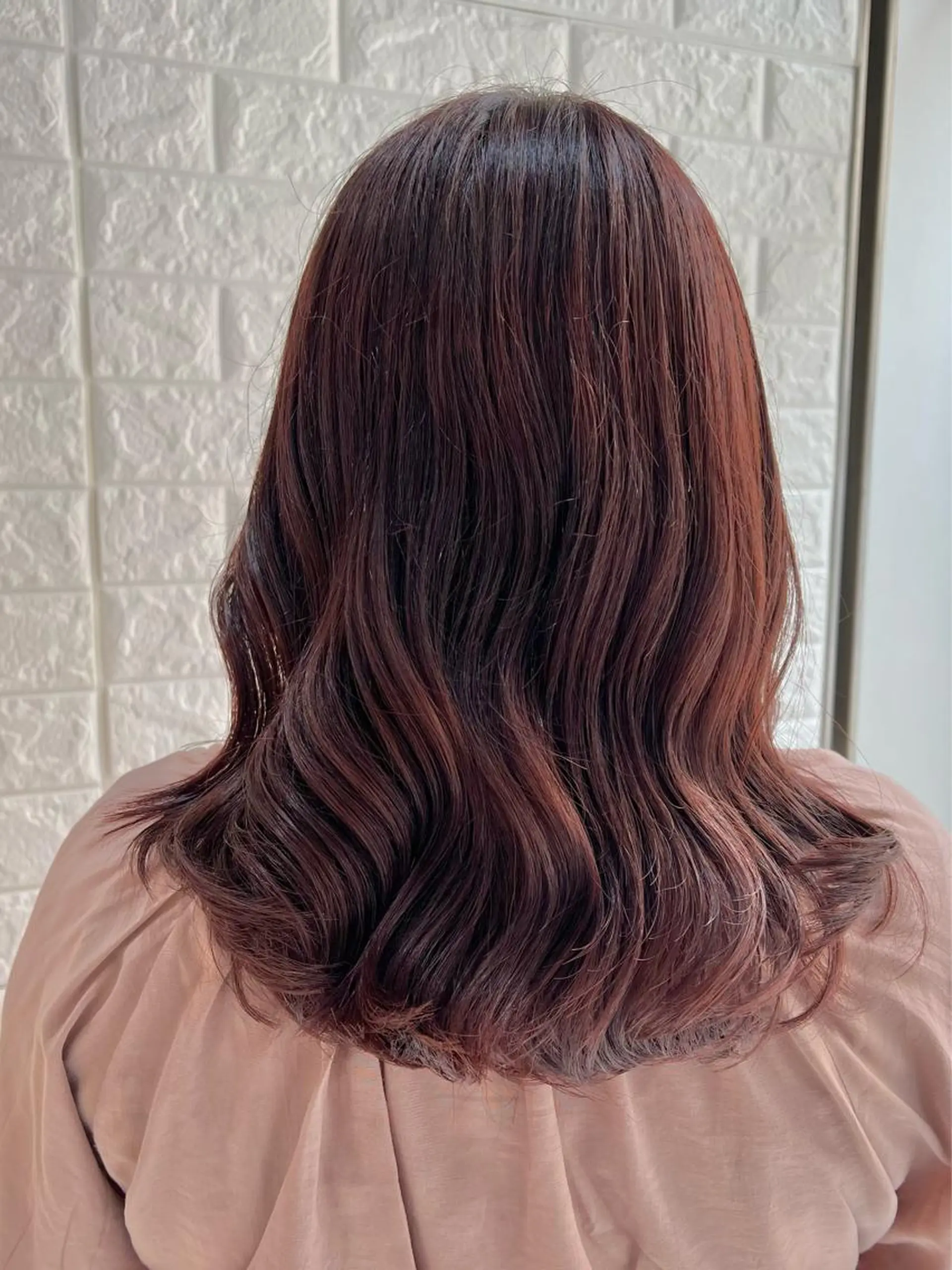 セミロング カラー ベージュカラー ブラウンカラー カシス ラベンダーカラー ラベンダーピンク ヘアカラー トリートメント 韓国ヘア ♡tomimaのヘアスタイル