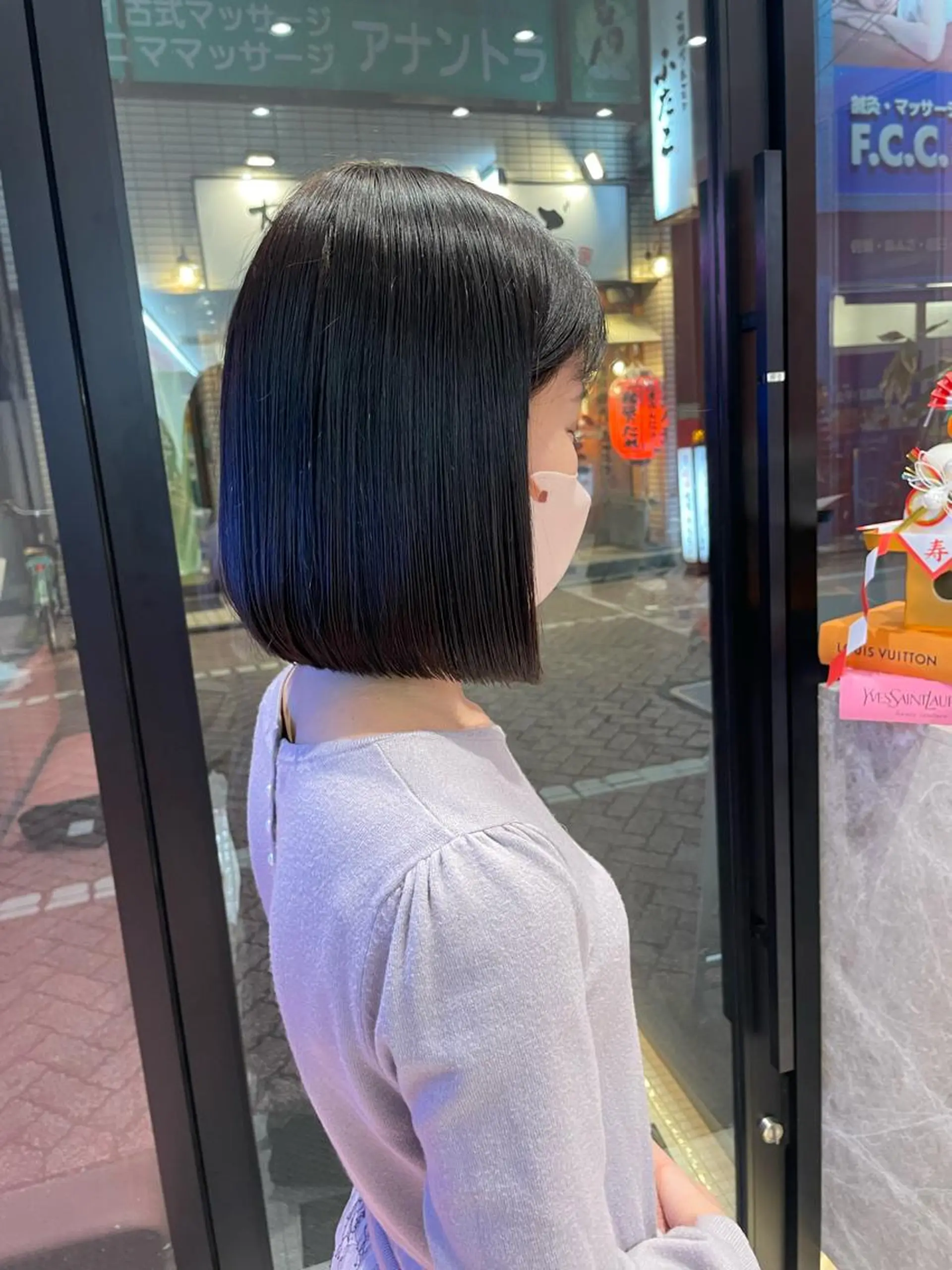 ショート Misaki /ボブ/縮毛矯正のヘアスタイル