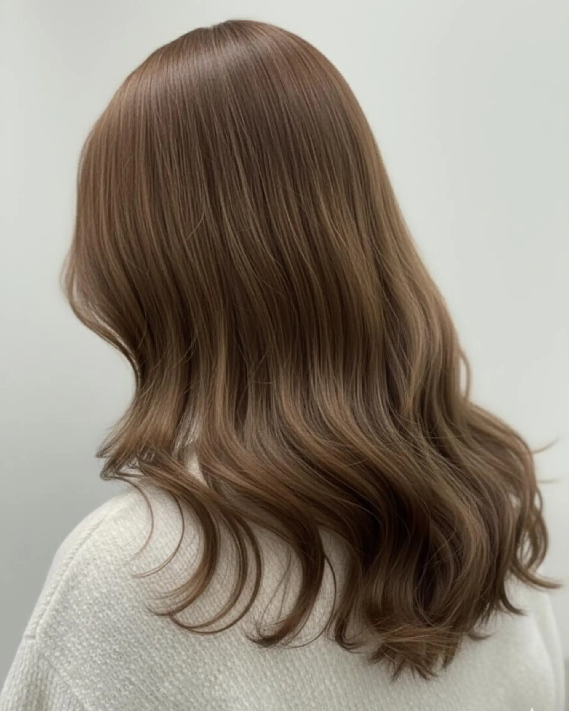 ミディアム ヘアカラー 松本/透明感カラー/ ベージュ/青木 未羽のヘアスタイル