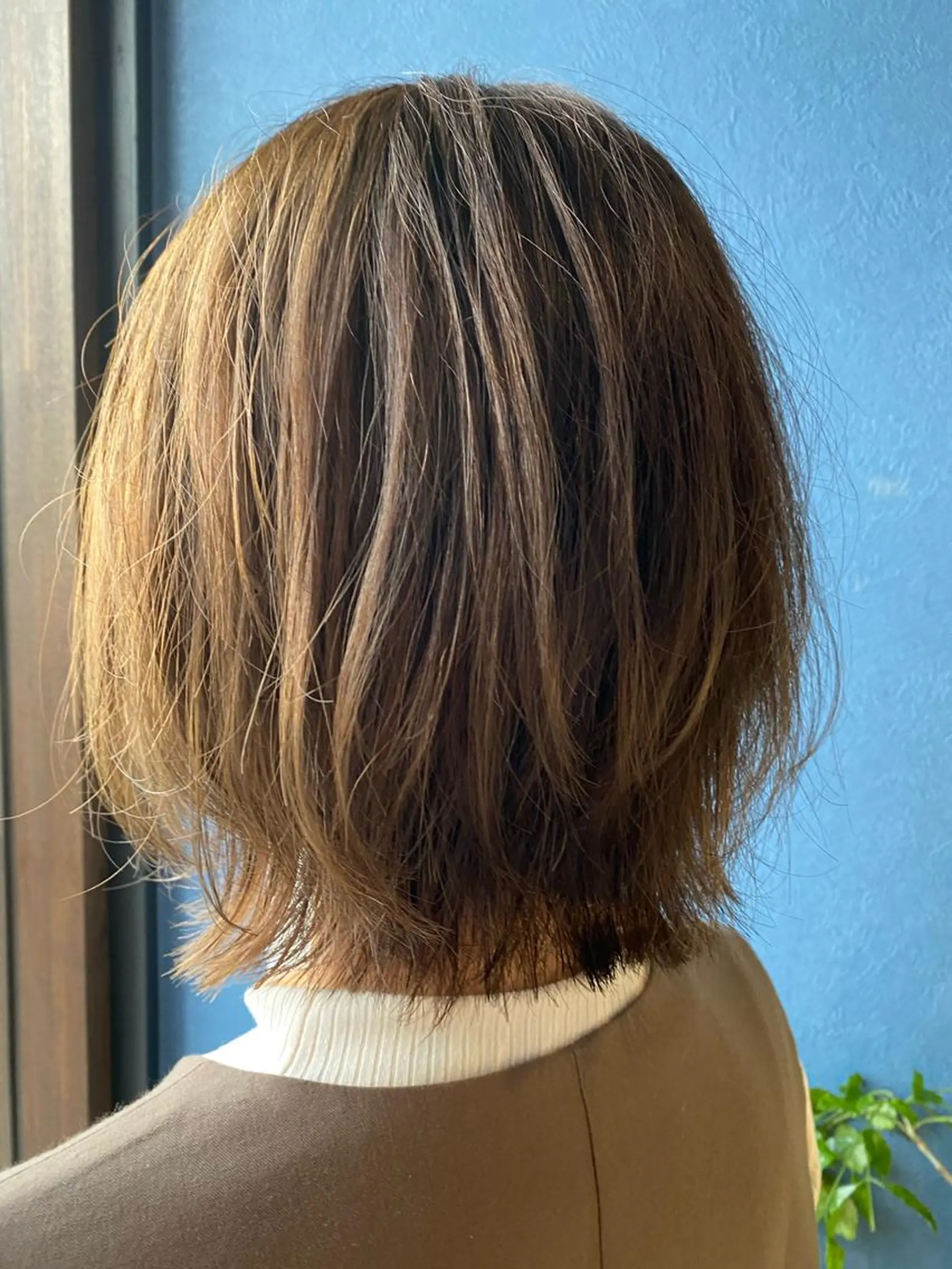 ミディアム ボブレイヤー ボブ レイヤーカット 大内 郁のヘアスタイル