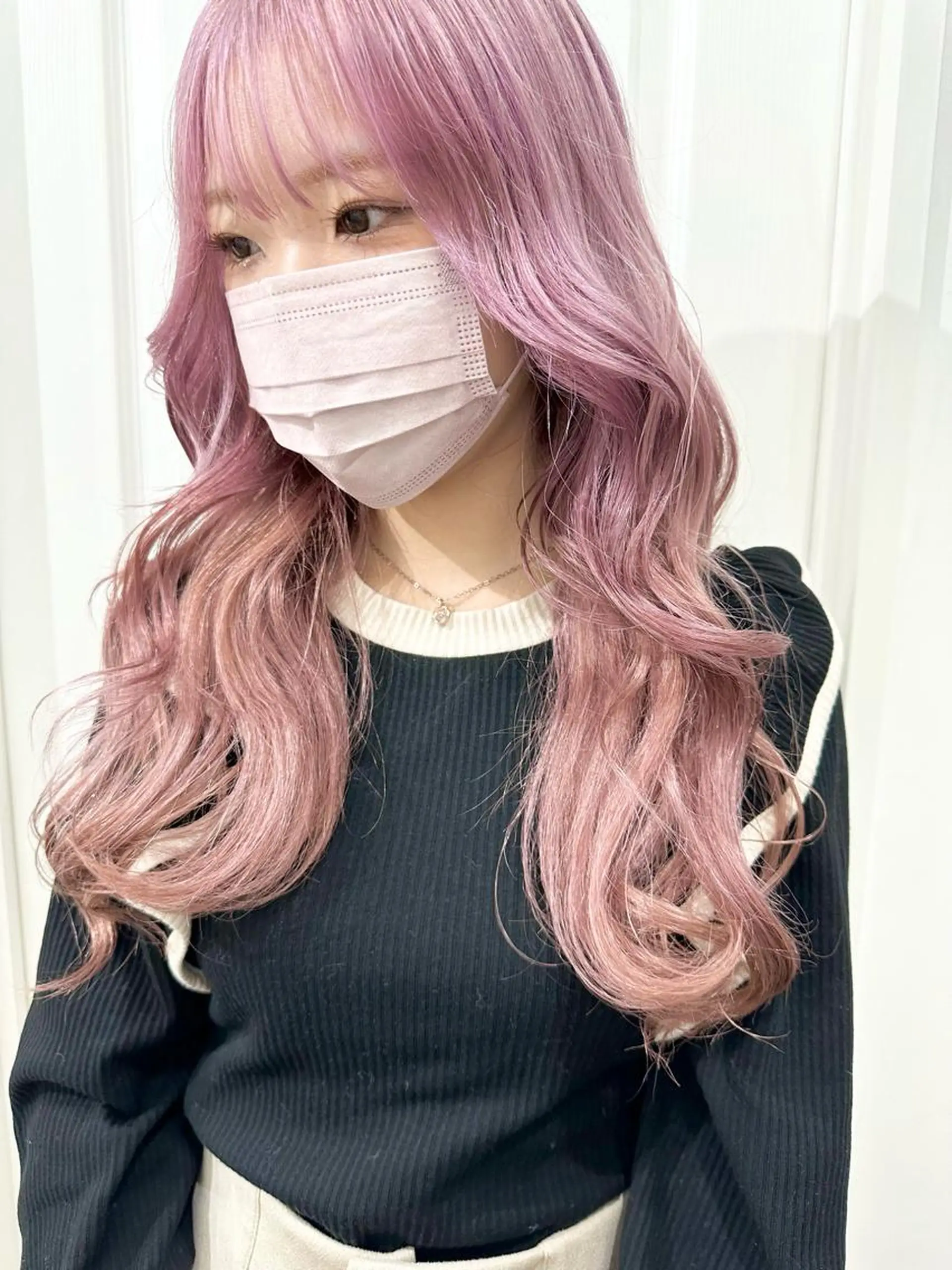 ロング カラー ヘアカラー トリートメント ヘッドスパ ヘアセット kai .のヘアスタイル