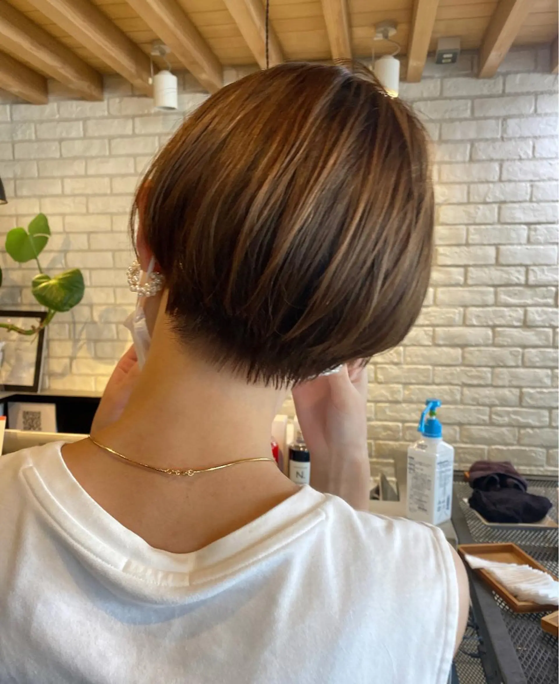 ショート カラー ヘアアレンジ stylist/蛯谷 珠里のヘアスタイル