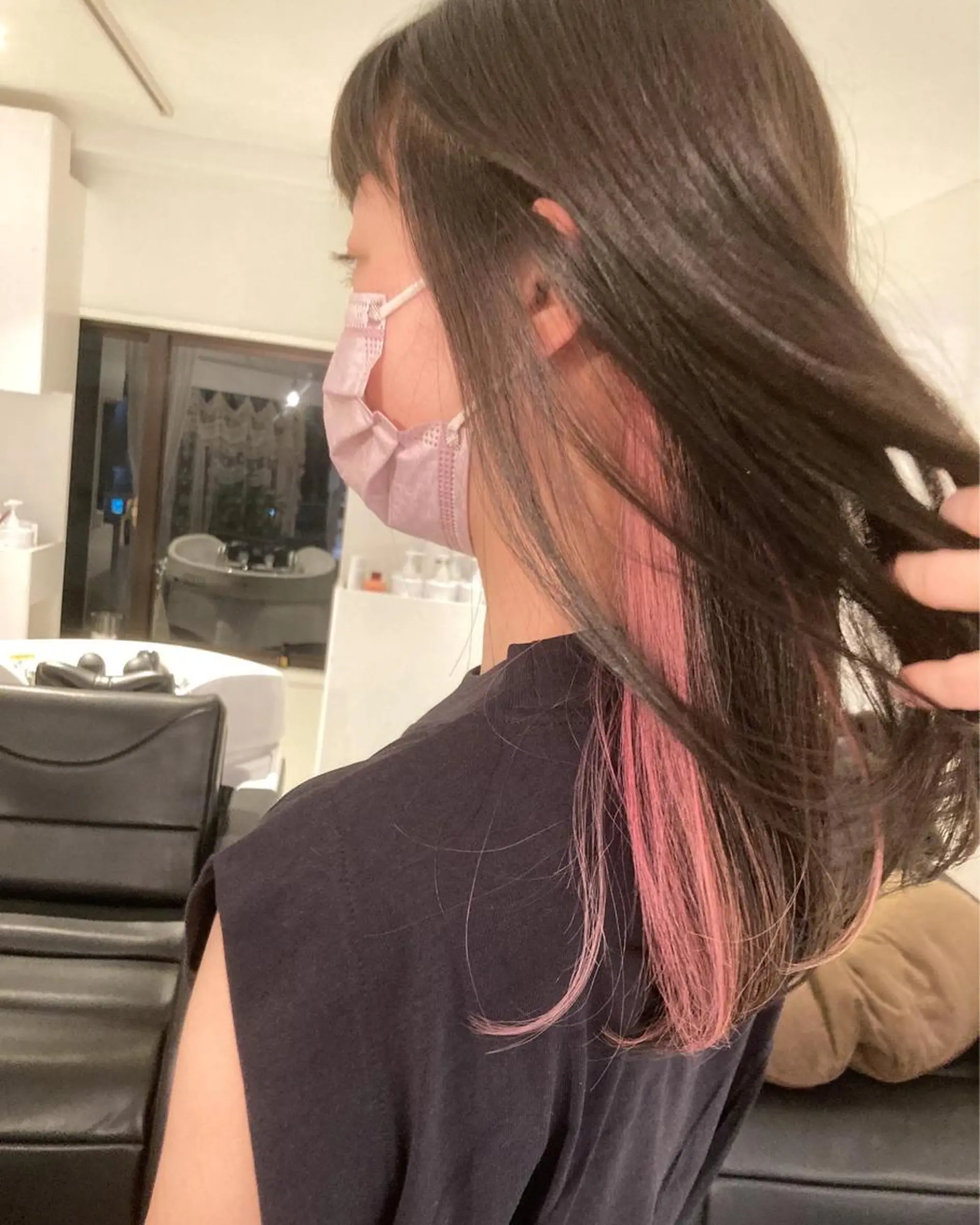 セミロング ヘアカラー お洒落ベージュ🤎 代官山shibukiのヘアスタイル