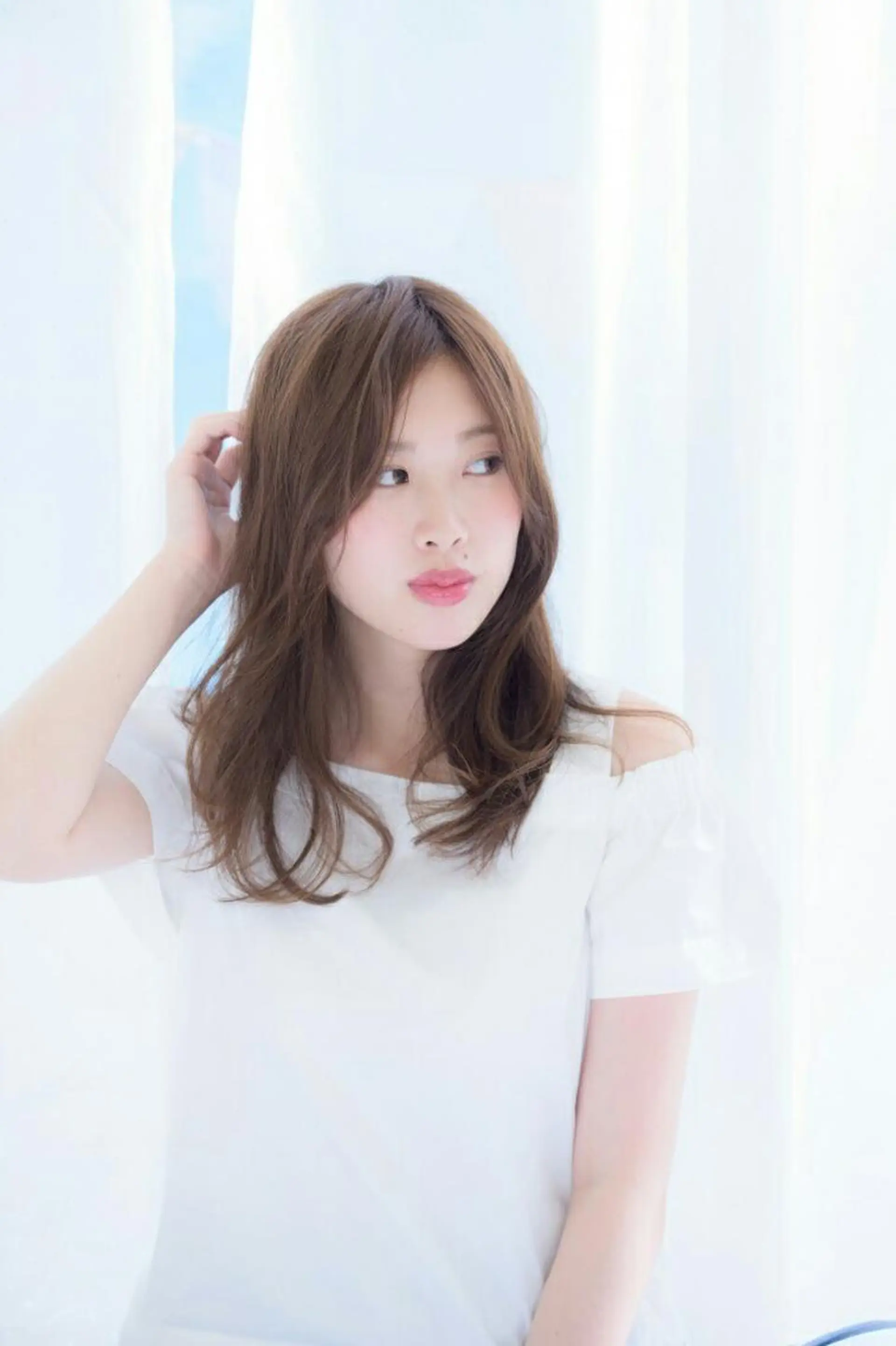 ショート ミディアム セミロング ロング カラー パーマ アッシュ ロング ショート、ボブ 白髪ぼかし高橋潤一のヘアスタイル