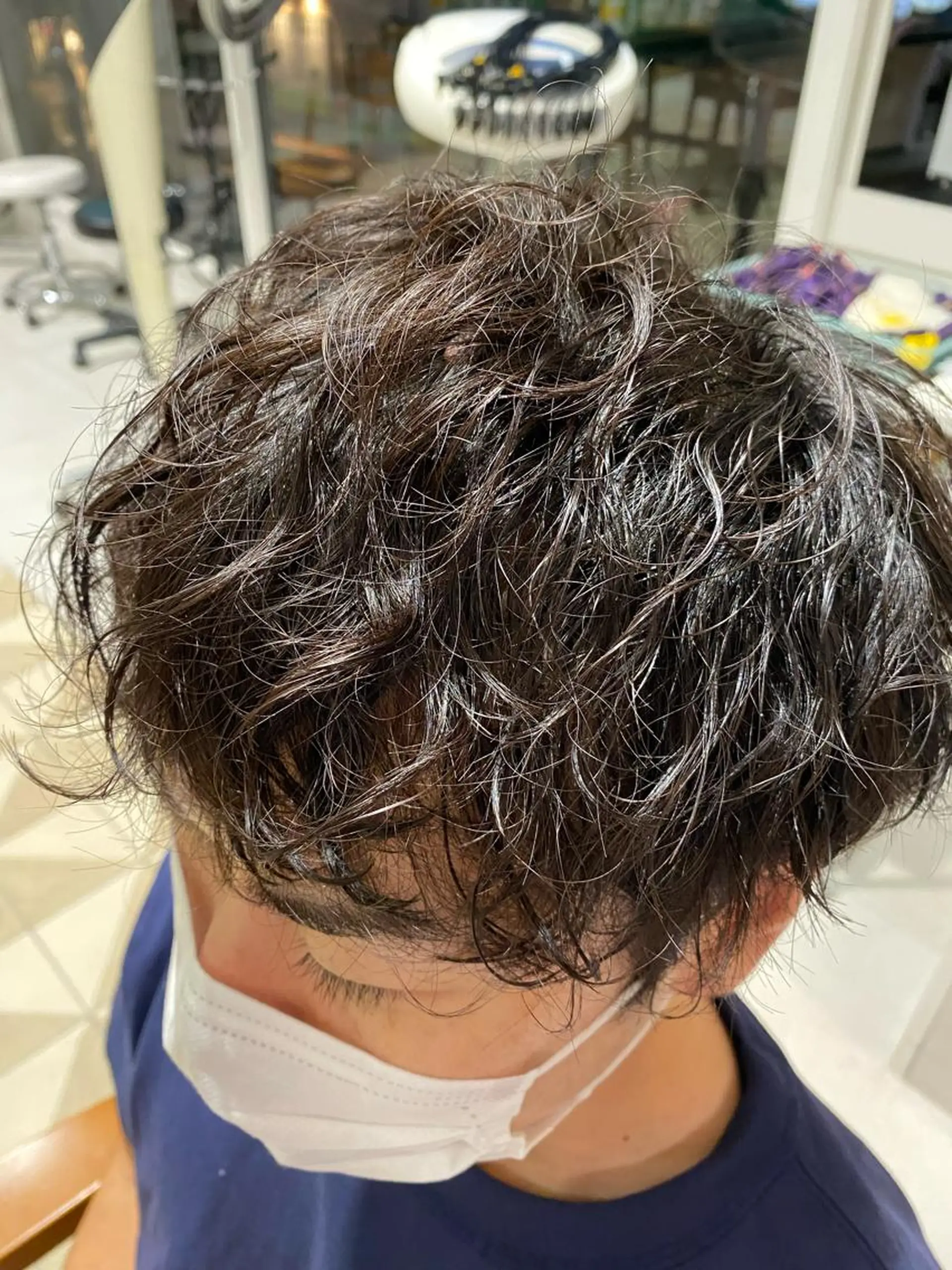 ショート カラー パーマ ヘアアレンジ メンズ メンズパーマの巨匠 鈴木純のヘアスタイル