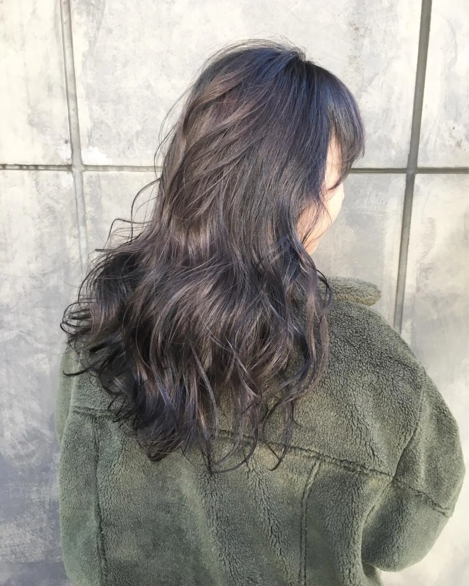 ロング カラー グレージュ レイヤーカット BLend 渋谷のヘアスタイル