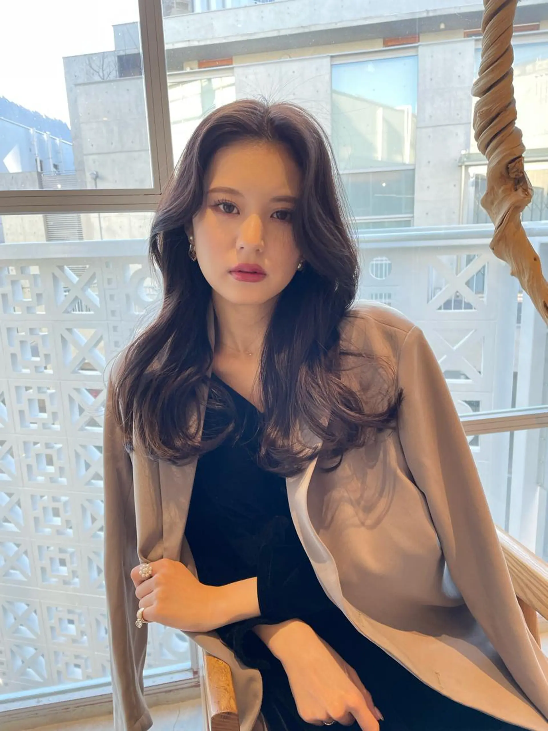 ロング カラー くびれヘア レイヤーカット🎀 kanaのヘアスタイル