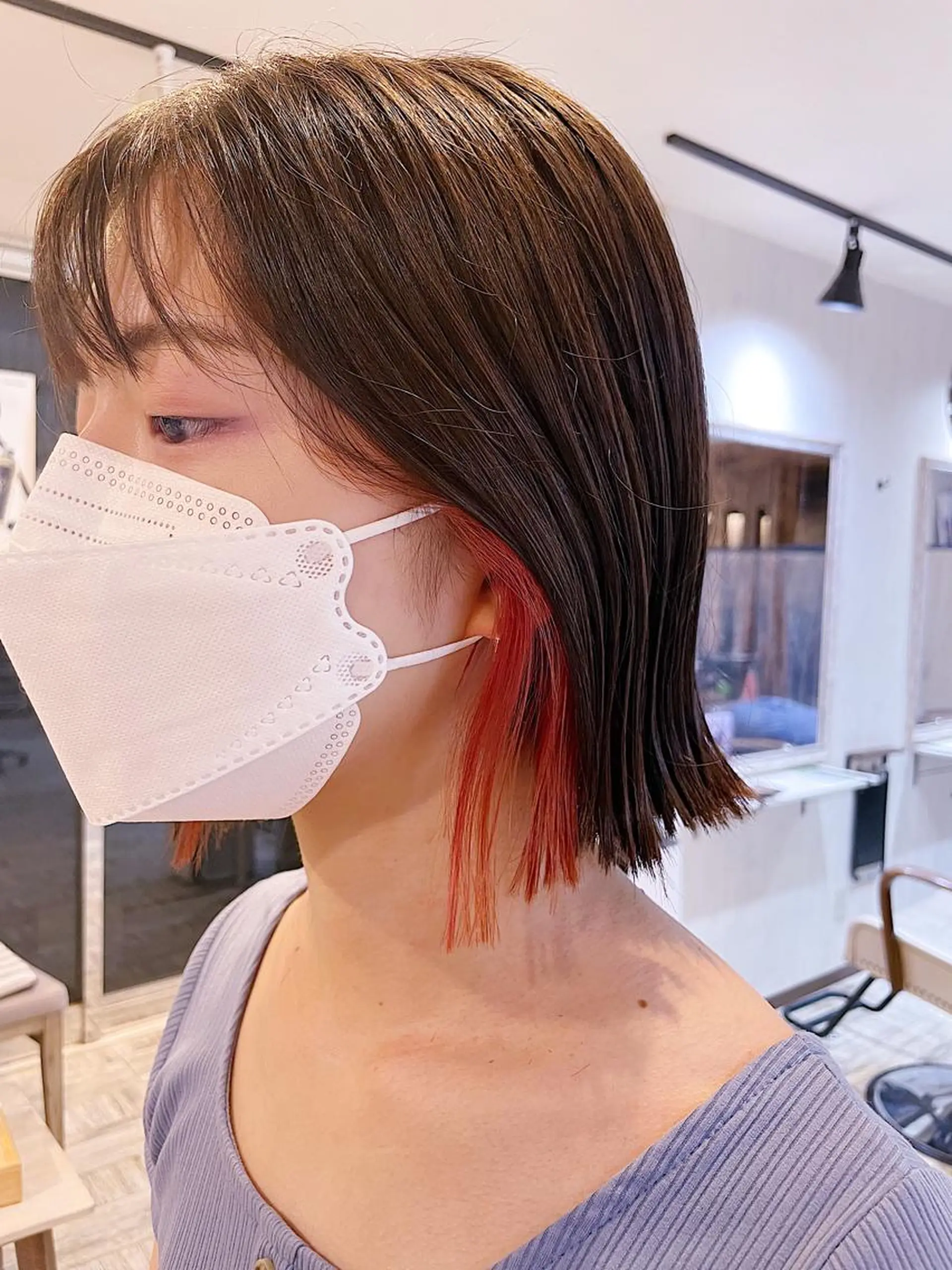 ミディアム カラー ヘアカラー トリートメント 【垢抜け大人髪】 TIARA西山のヘアスタイル