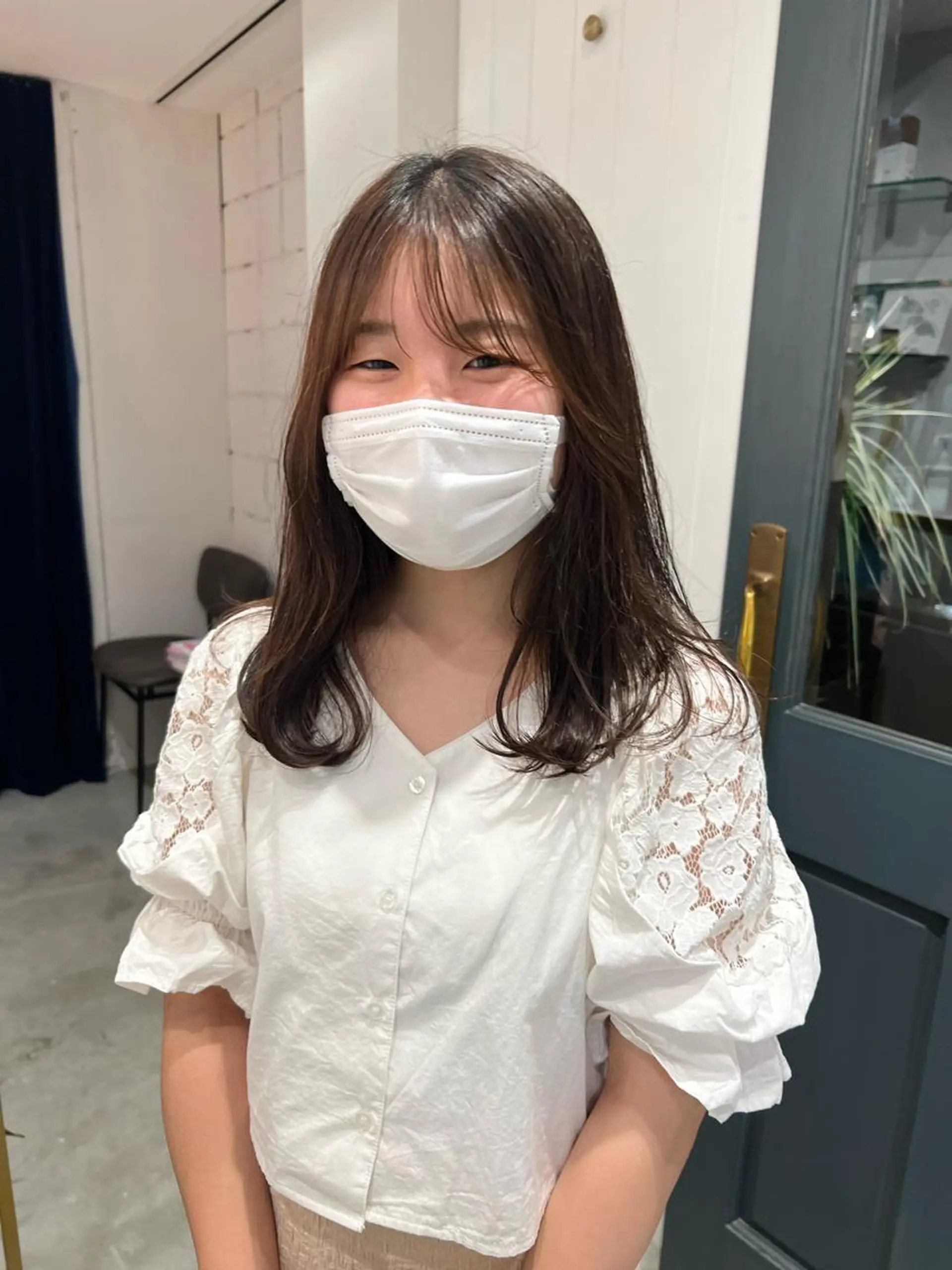 ロング ヘアカラー トリートメント 上原 みちるのヘアスタイル