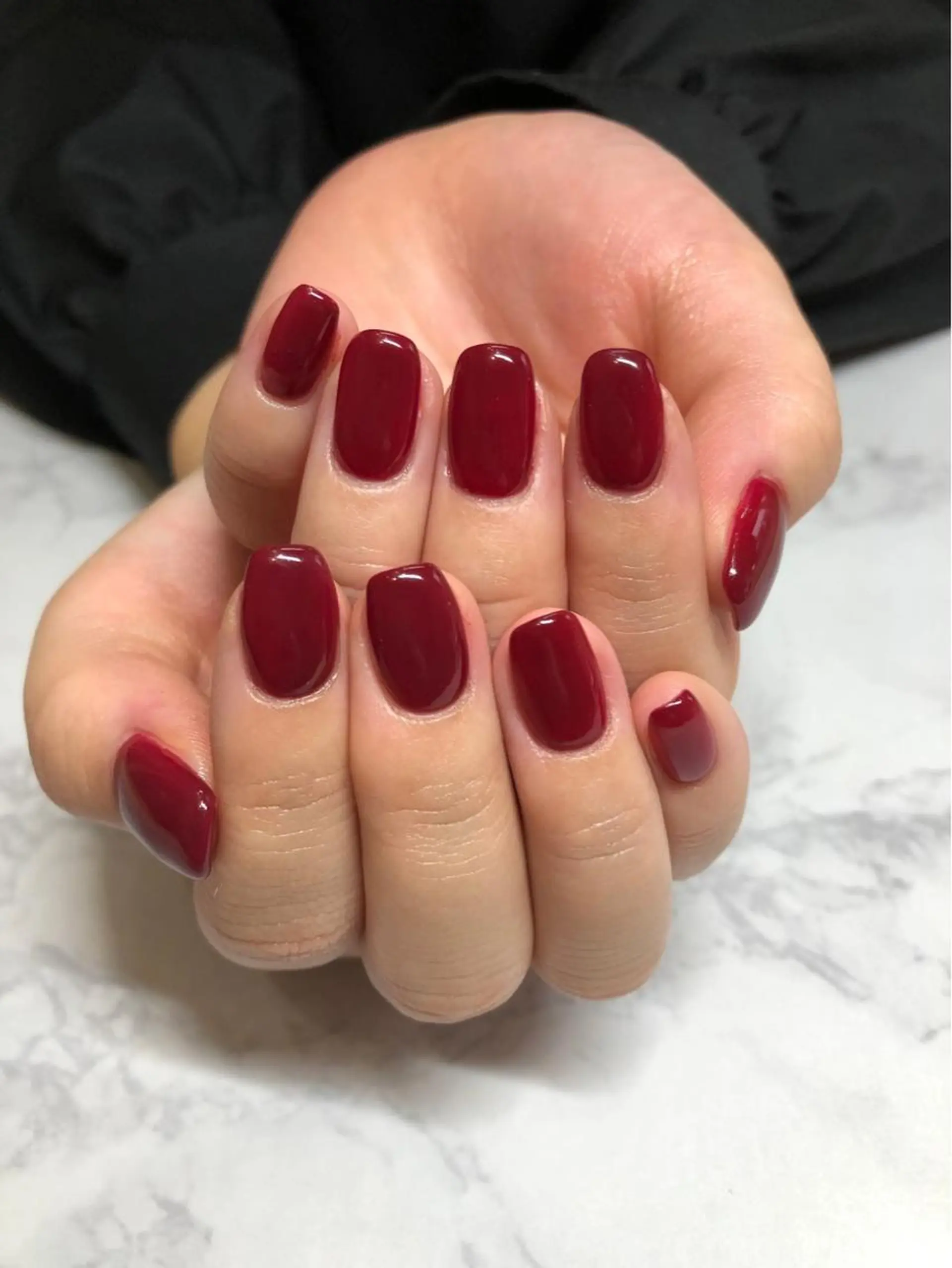 ネイル ジェルネイル ワンカラーネイル Min2nailプライベートサロン&ネイルスクール所属・花 みきのマツエク・マツパデザイン