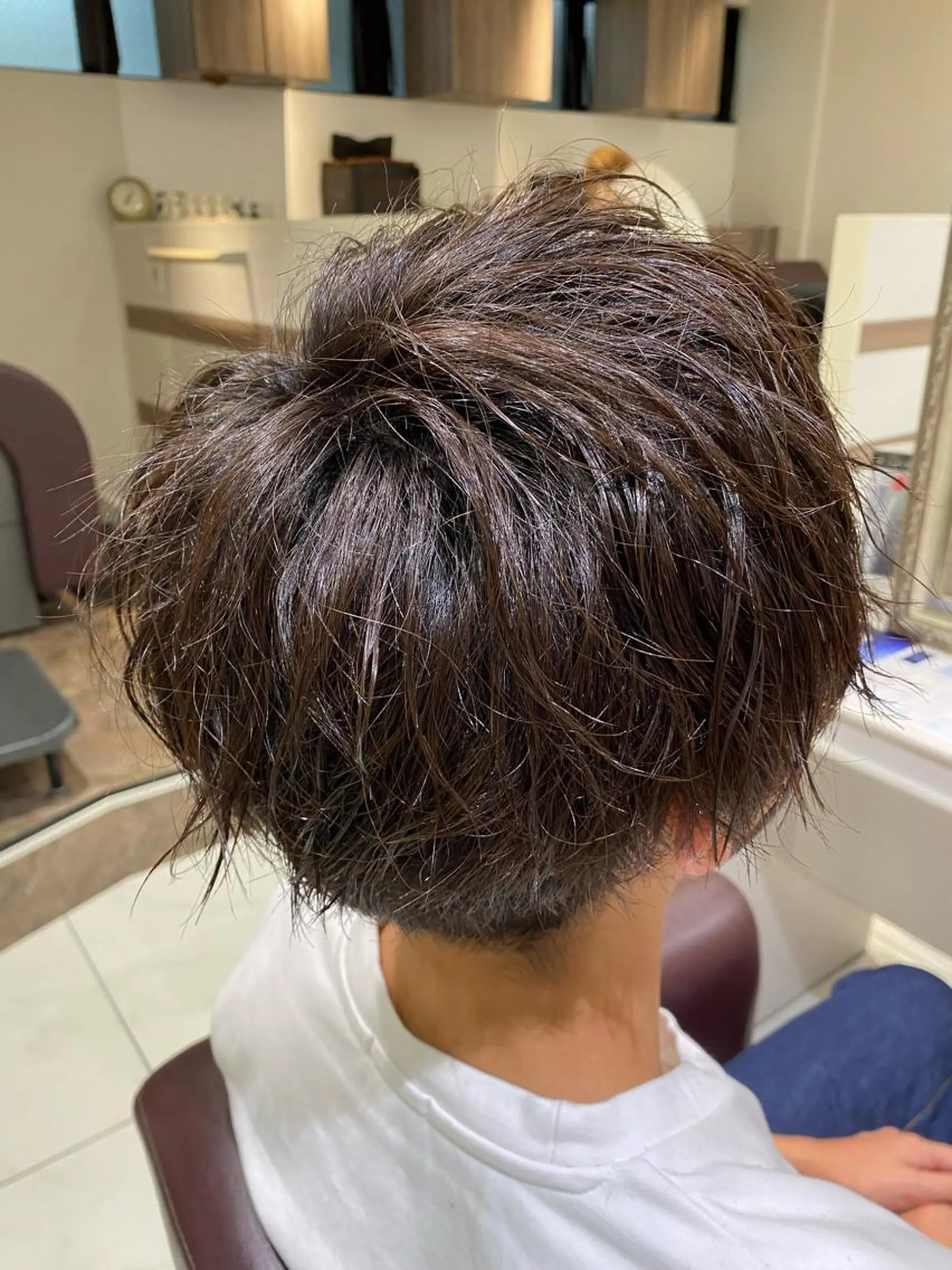 パーマ メンズ 佐々木 拓海のヘアスタイル