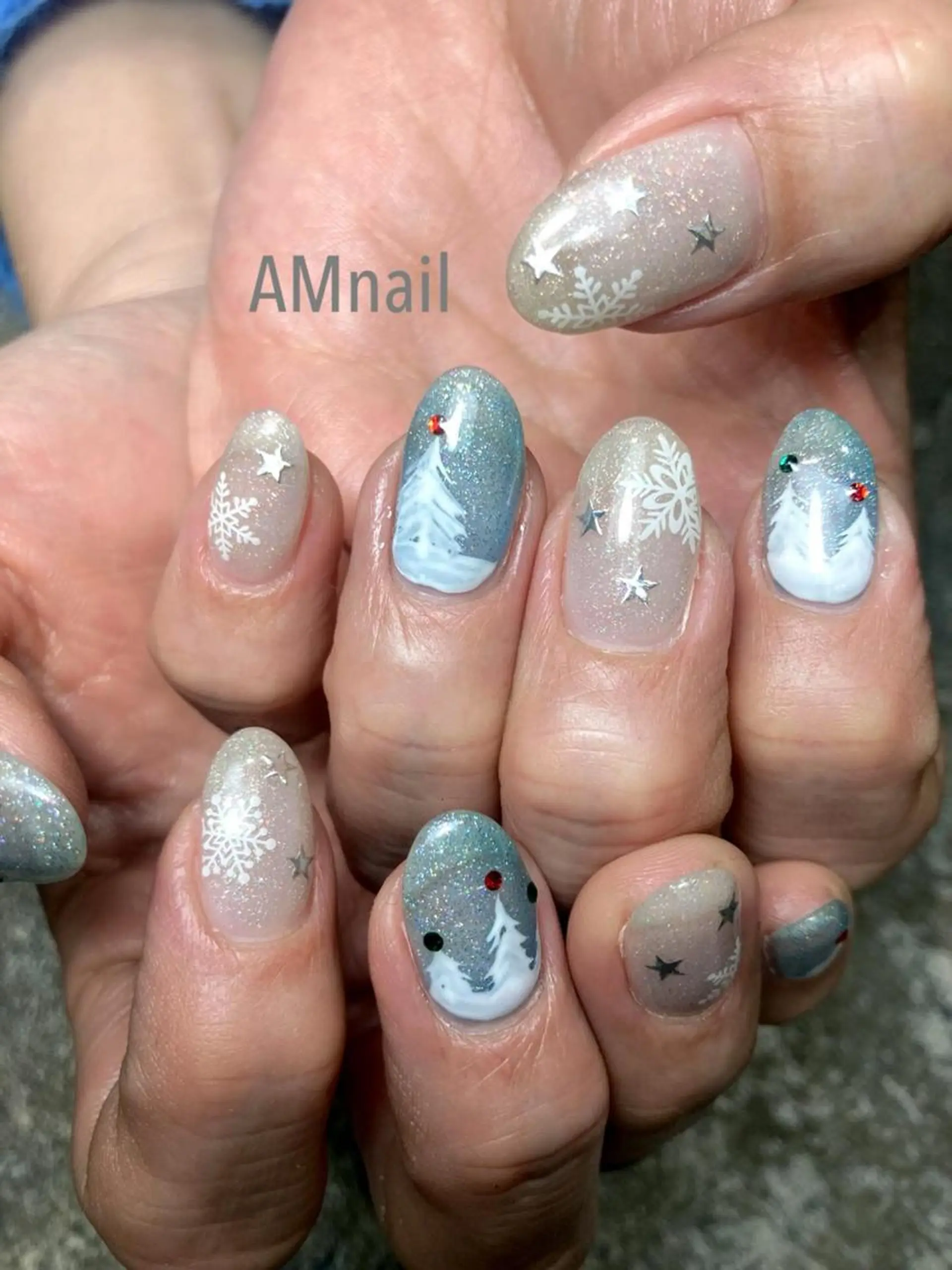 ネイル アートネイル 持ち込み ハンドネイル Am:nail 柏 SUE（スゥ）のネイルデザイン