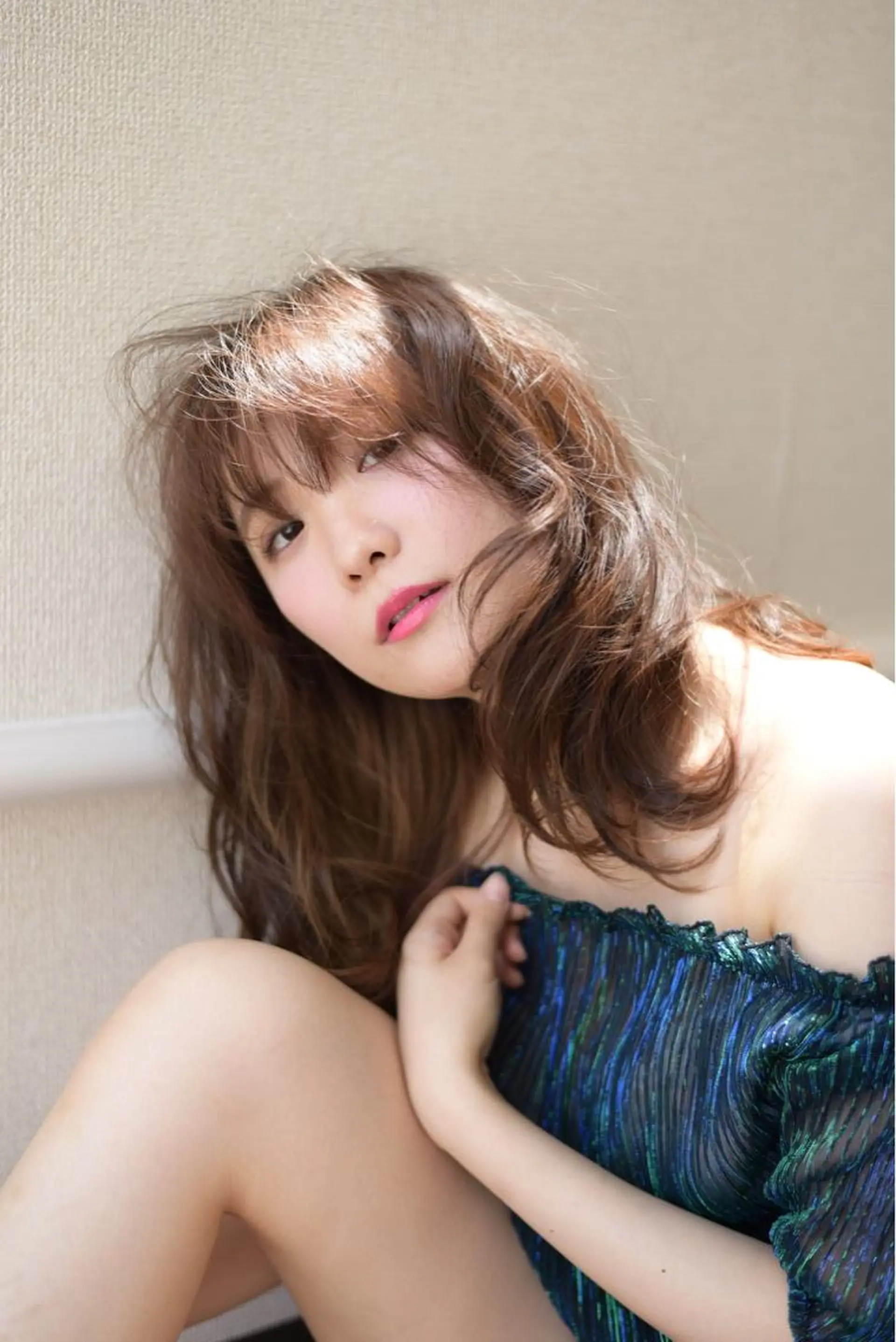 セミロング カラー ヘアアレンジ テラモト カズヨシのヘアスタイル