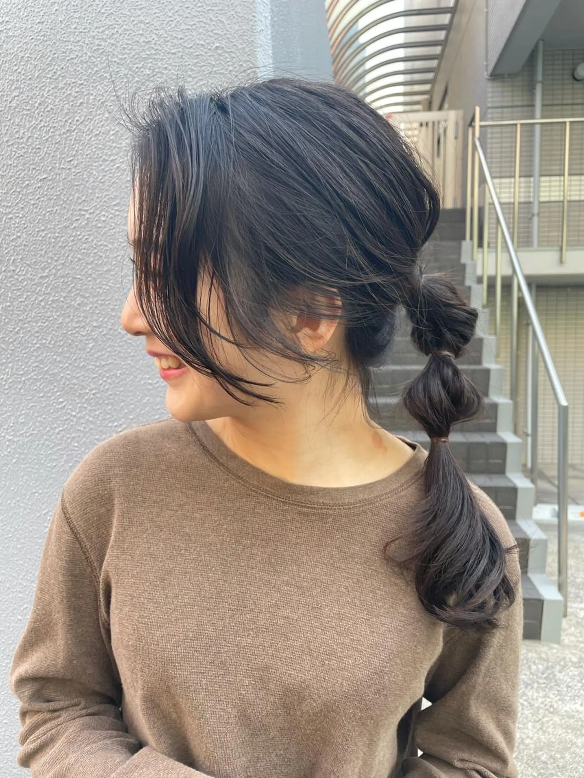 セミロング ヘアアレンジ 【arc】Ruri コテ巻き風パーマのヘアスタイル