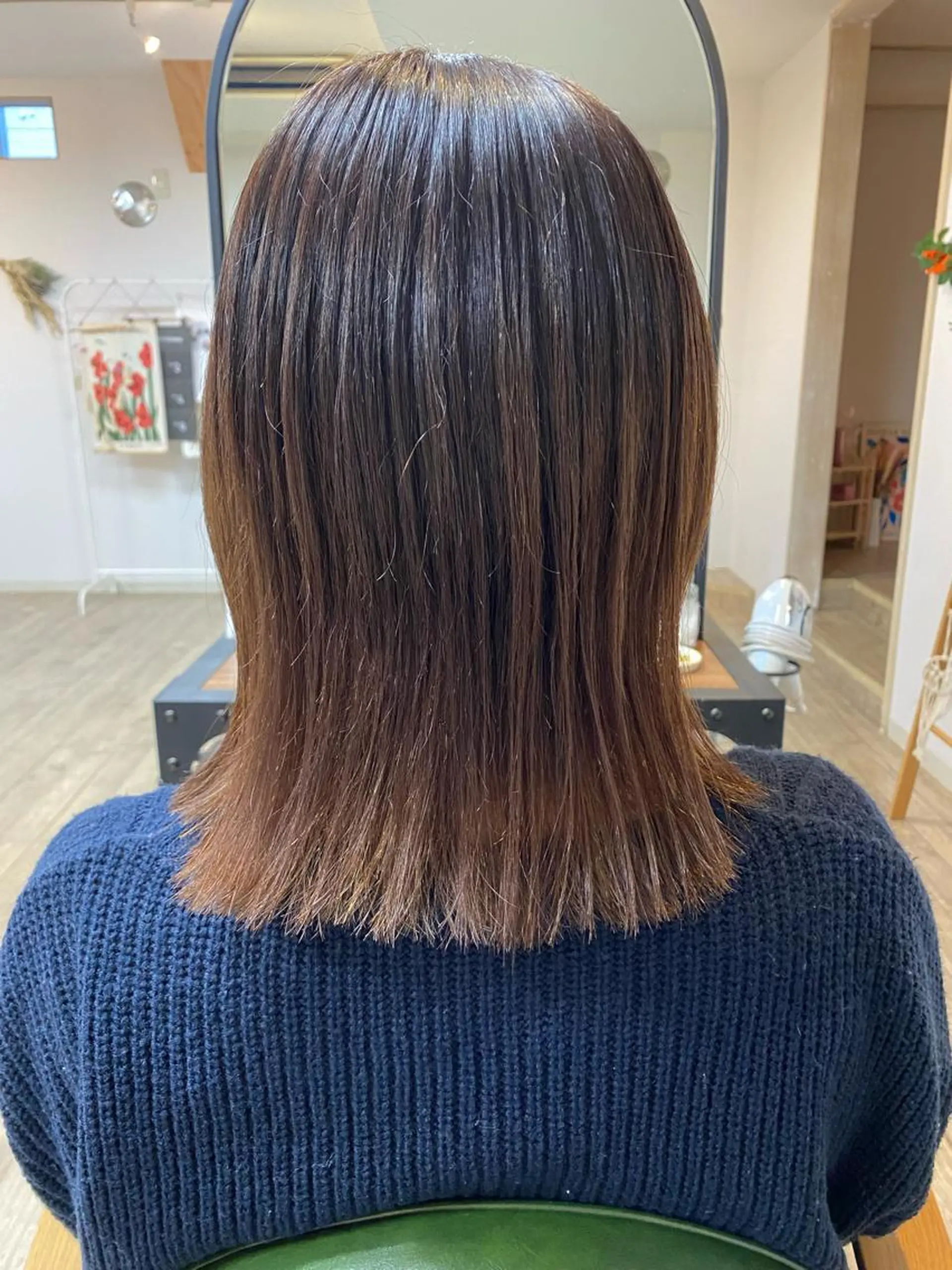 ミディアム カラー 切りっぱなしボブ ボブ ku-to 北浦和店所属・✨ミニボブ特化✨ ✂︎Raimu✂︎のヘアスタイル