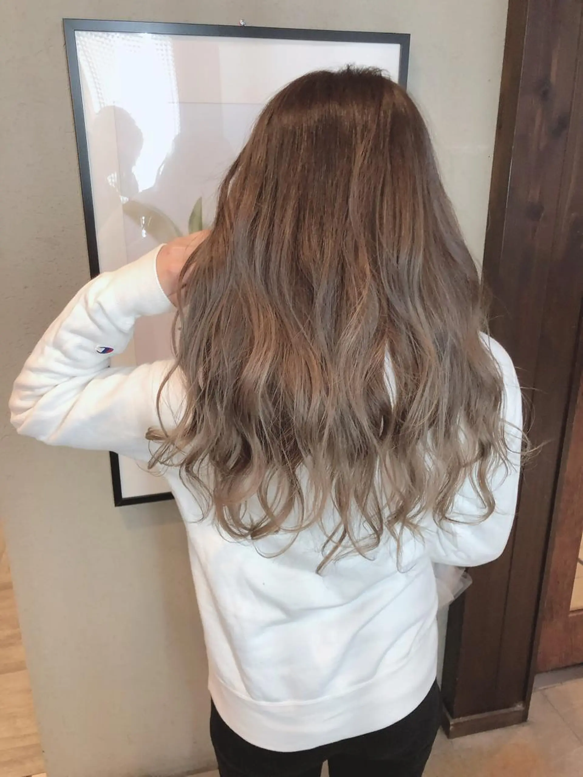 セミロング カット ヘアカラー トリートメント 具志 正太のヘアスタイル