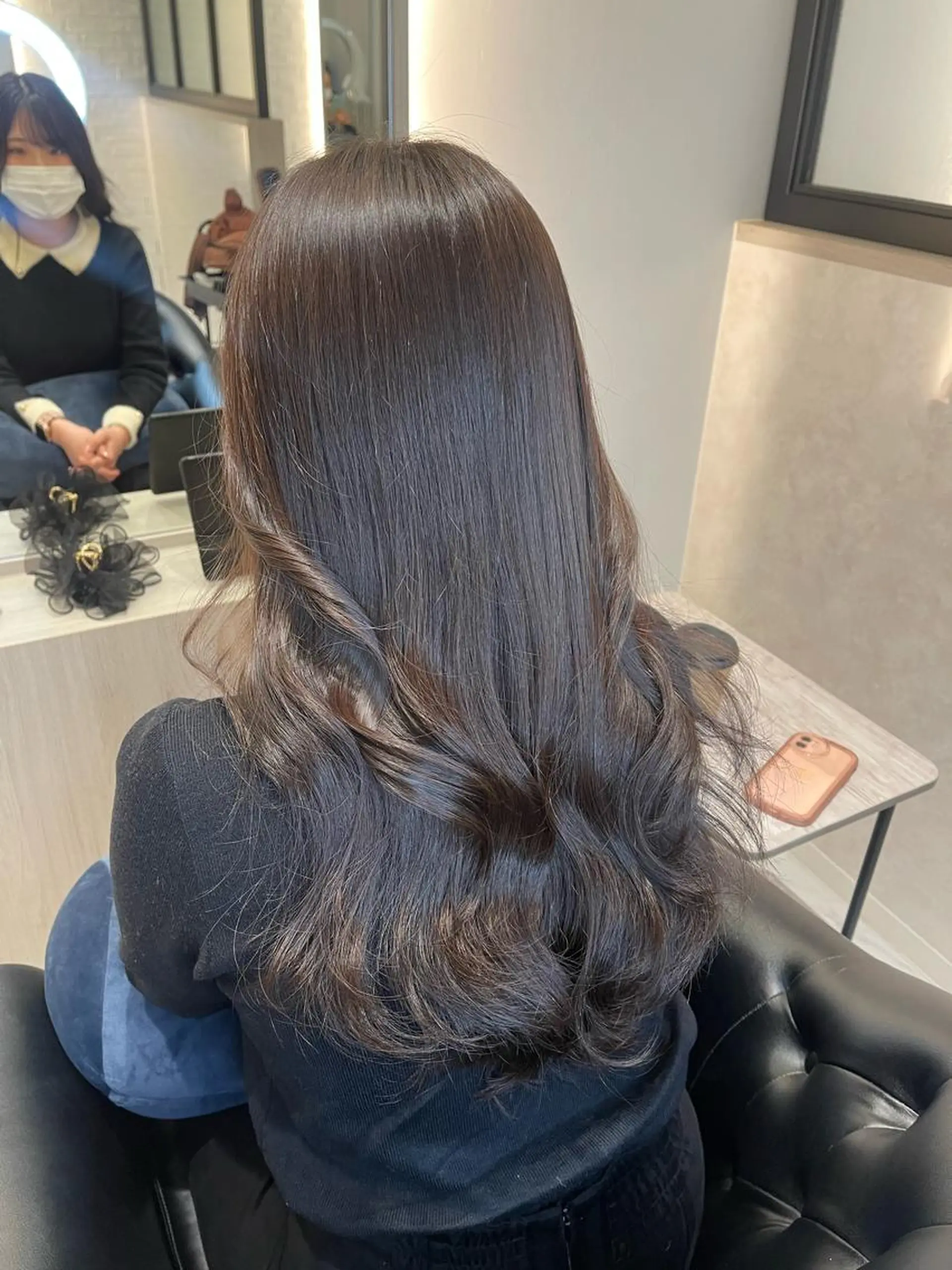 ロング カラー ヘアカラー トリートメント &chaLme   心斎橋所属・emi/髪質改善/ 韓国風/艶カラーのヘアスタイル