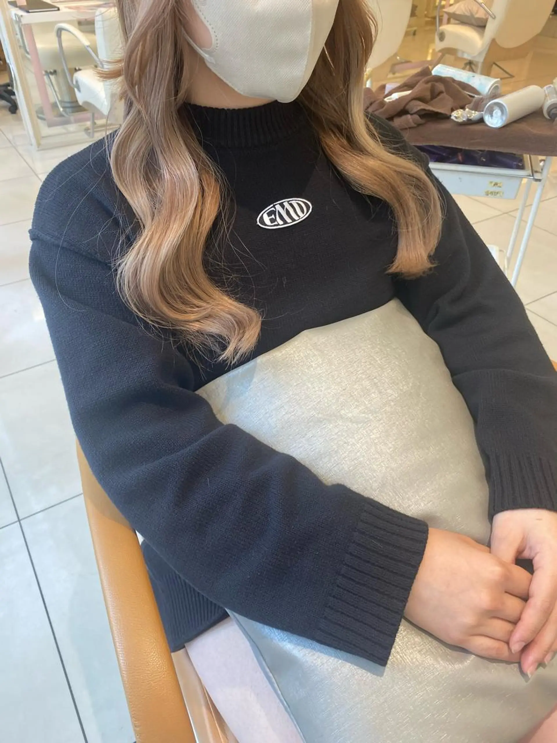 セミロング カラー ブリーチ カット ヘアカラー mako︴ Euphoriaのヘアスタイル