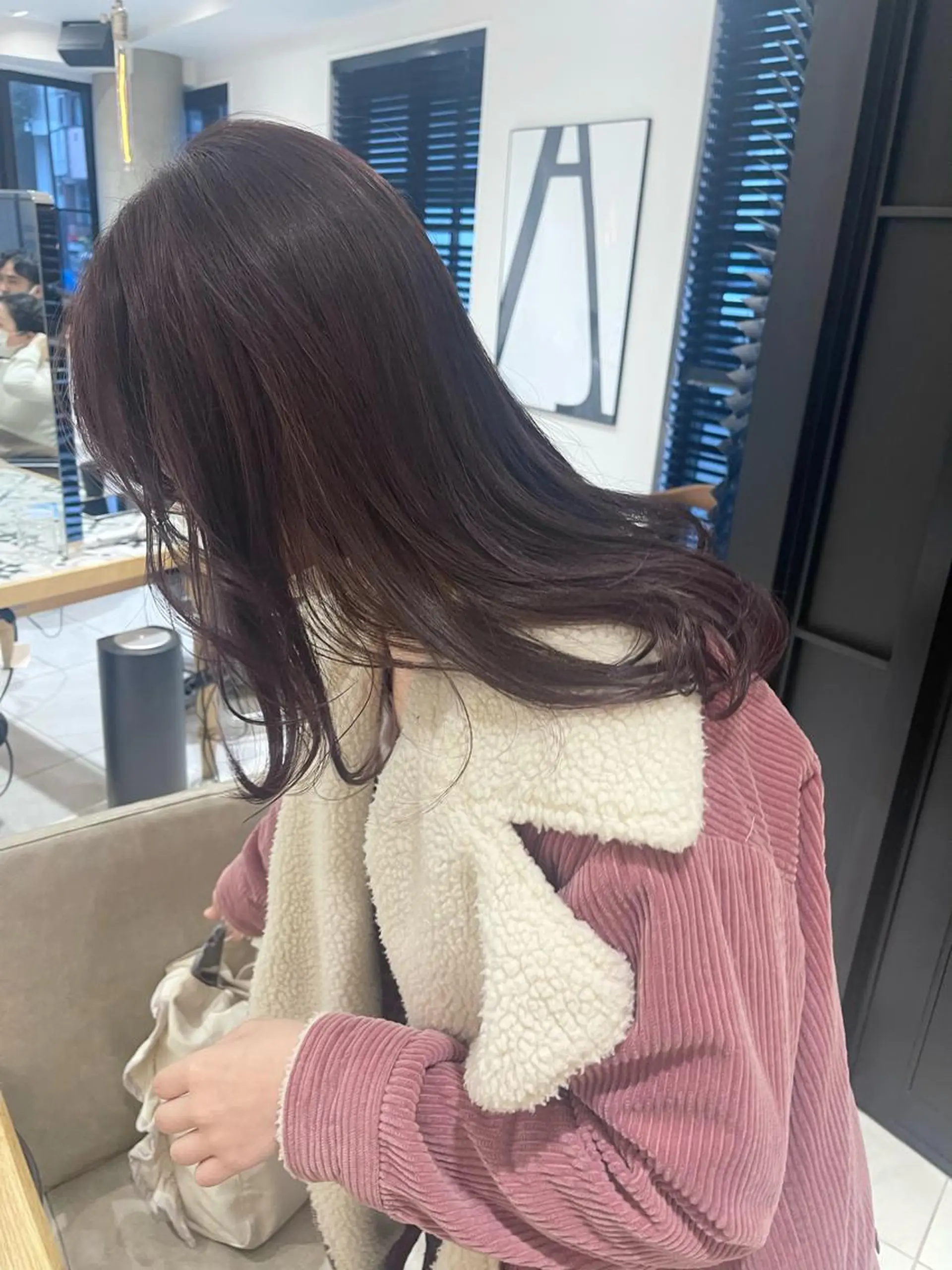 ロング カラー ラベンダーカラー ラベンダーグレー ヘアカラー トリートメント ヘッドスパ ラベンダー/レイヤー スタイル🤎mamiのヘアスタイル