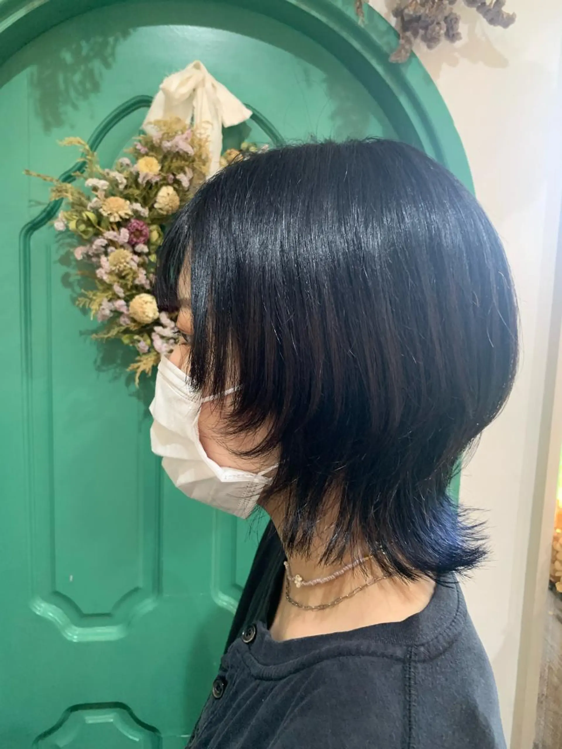 ショート ウルフカット カット ヘアカラー 佐藤 美咲のヘアスタイル