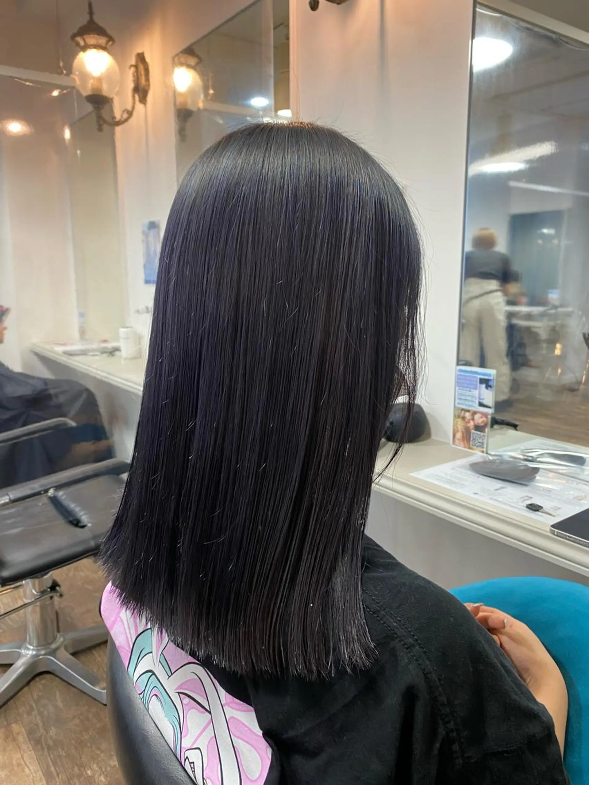 ミディアム カラー アディクシーカラー カット ヘアカラー 梅田ハイトーン チダ ヒナノのヘアスタイル