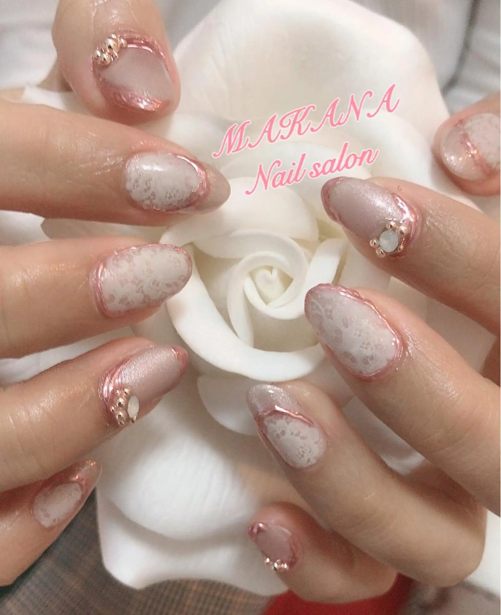 ネイル 春ネイル ハンドネイル MAKANA所属・鈴木 ユニのネイルデザイン