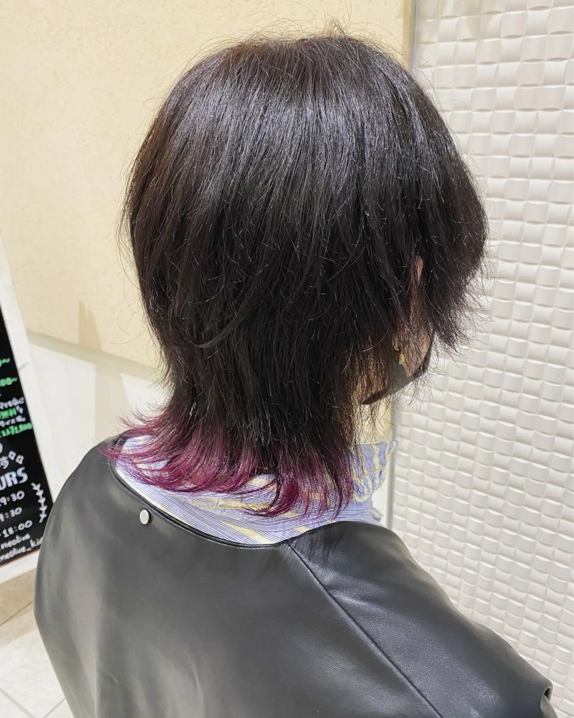 ショート メンズ メンズウルフカット ウルフカット カット ヘアカラー トリートメント メンズ/ヘアセット/ 顔周りレイヤー/💶のヘアスタイル