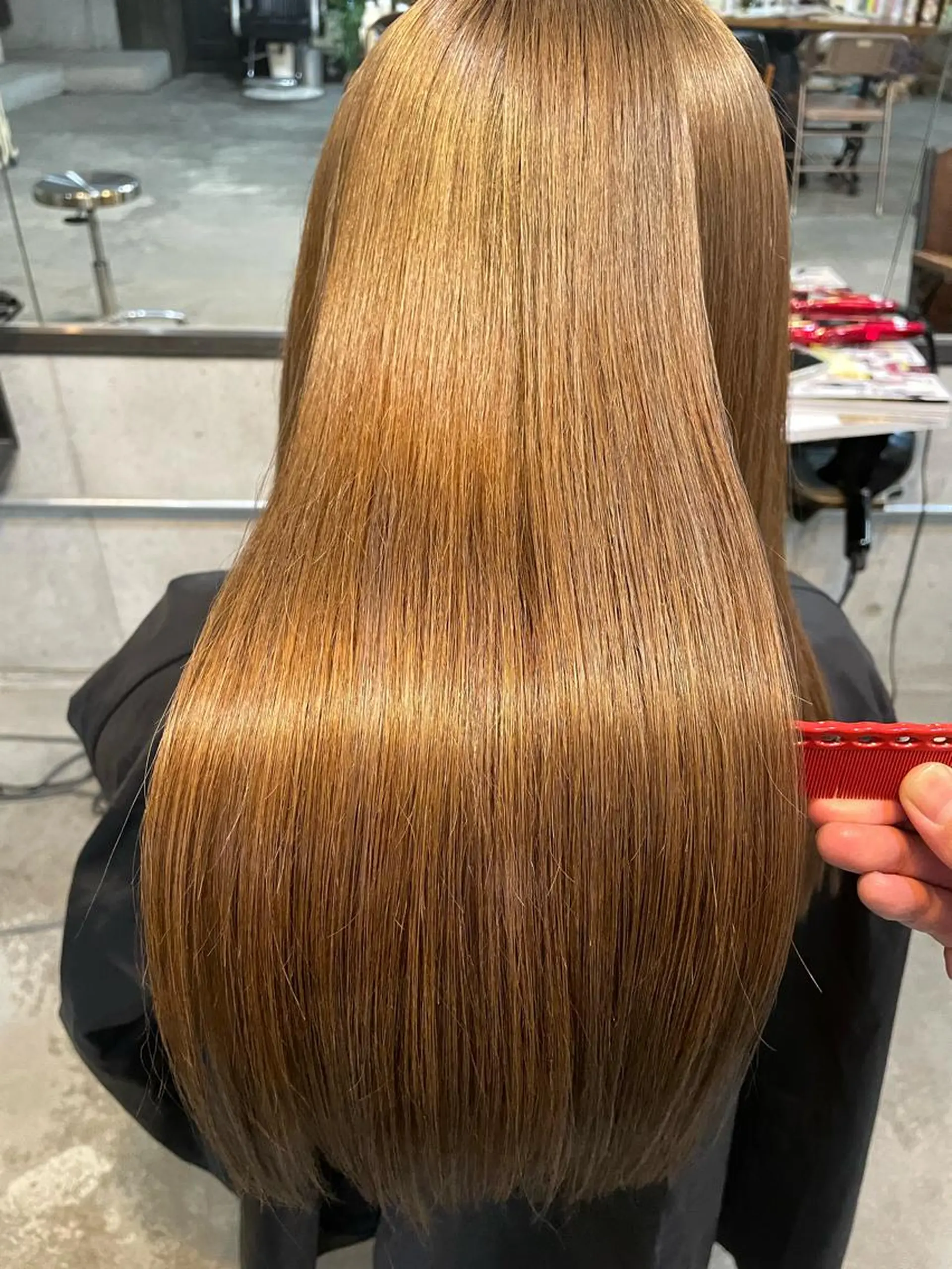 ロング カラー 南堀江🌿パーマ Tetsu【テツ】のヘアスタイル