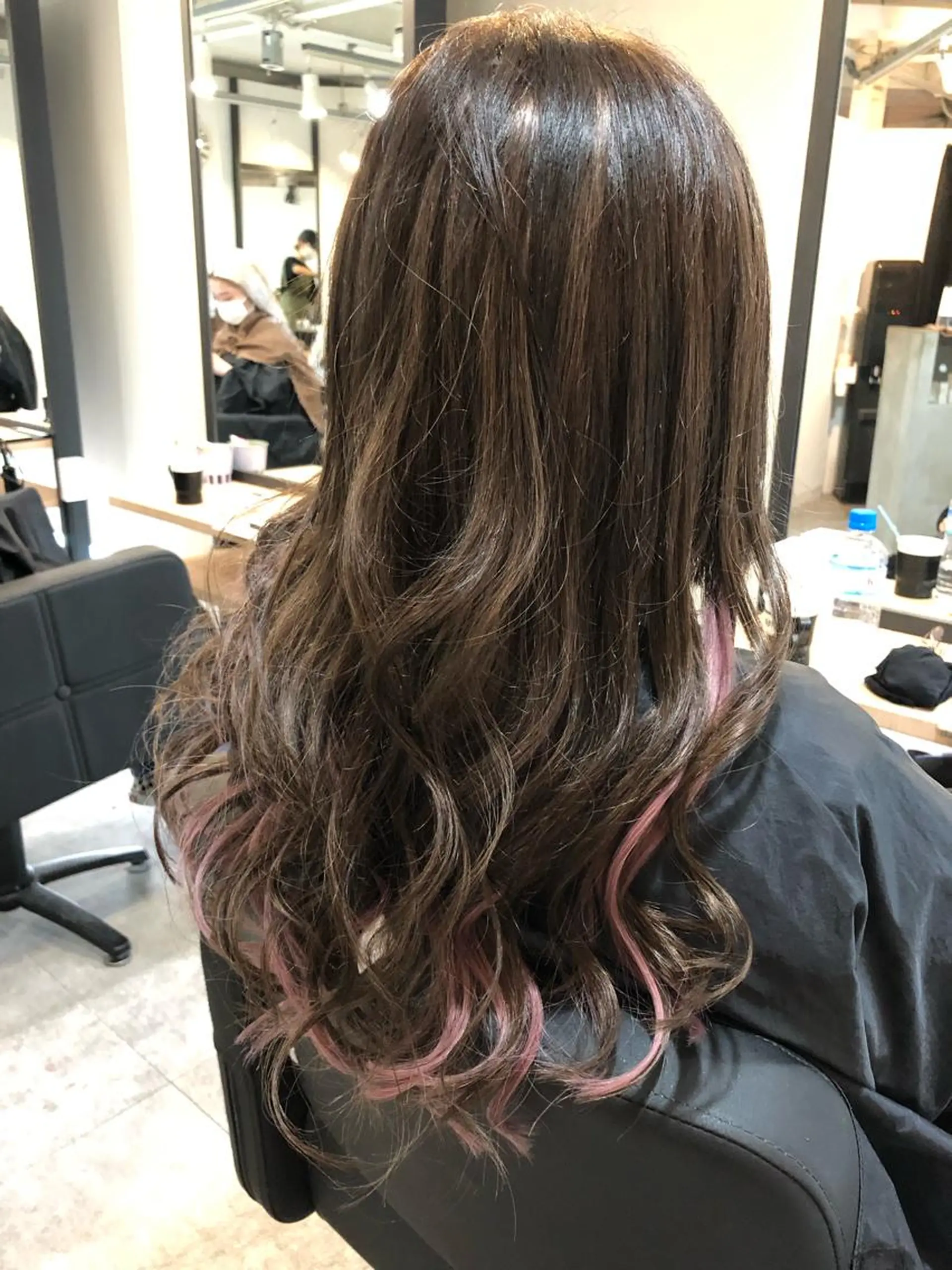 ロング カラー アッシュ アッシュブラウン ブラウンカラー ラベンダーカラー ピンクカラー alpha. カラーエクステ下妻のヘアスタイル