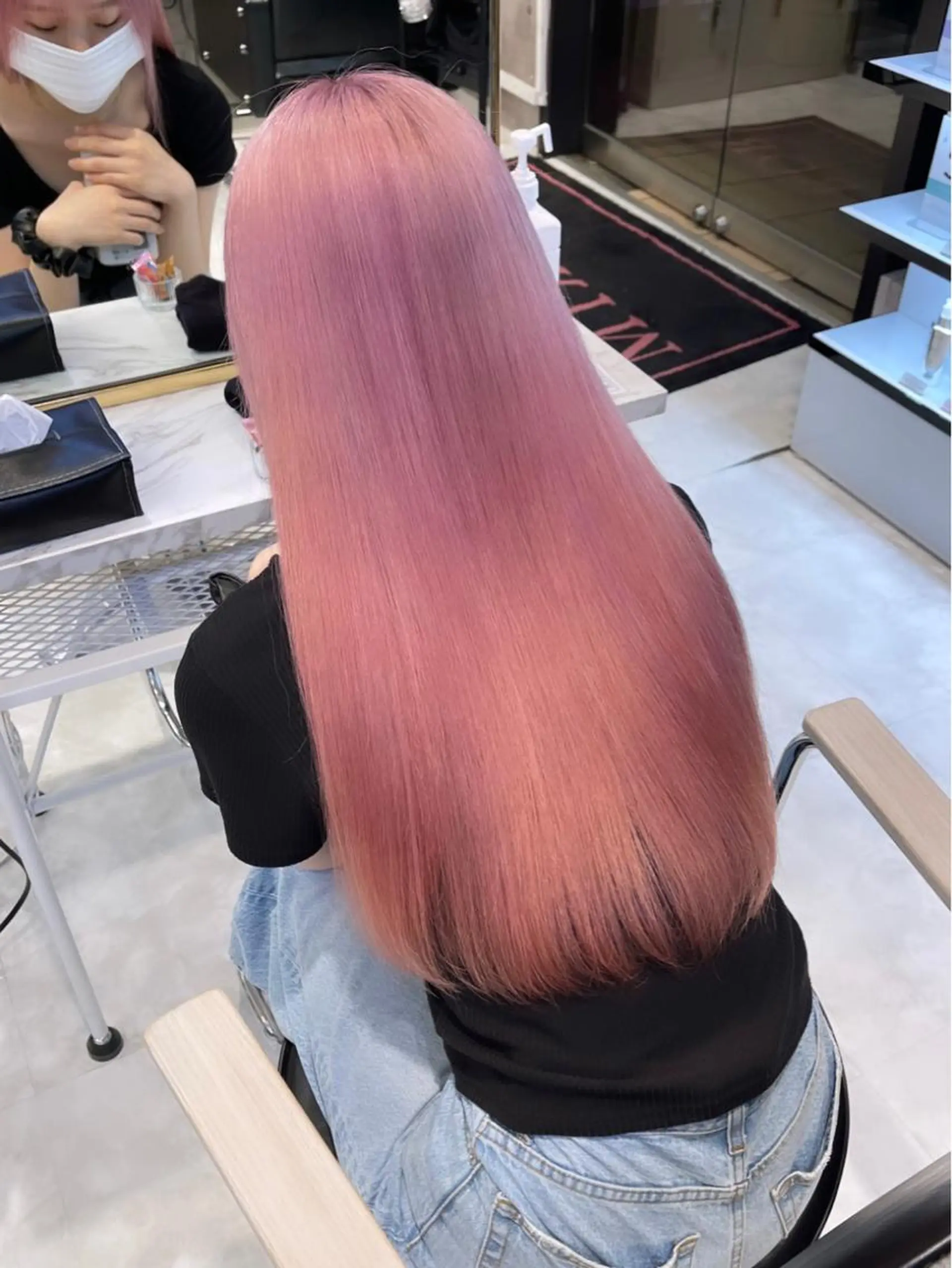 ロング カラー パーマ ヘアアレンジ メンズ キッズ ネイル マツエク・マツパ アイブロウ 🎀韓国スタイル YURINA🎀のヘアスタイル