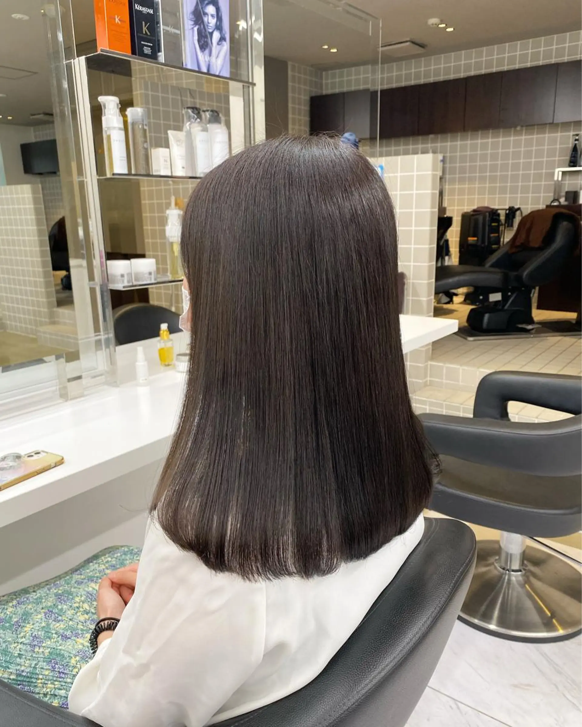 セミロング カラー ヘアアレンジ キッズ ブラウンカラー TRUNAIL&EYE所属・TRU Shino🦋のマツエク・マツパデザイン