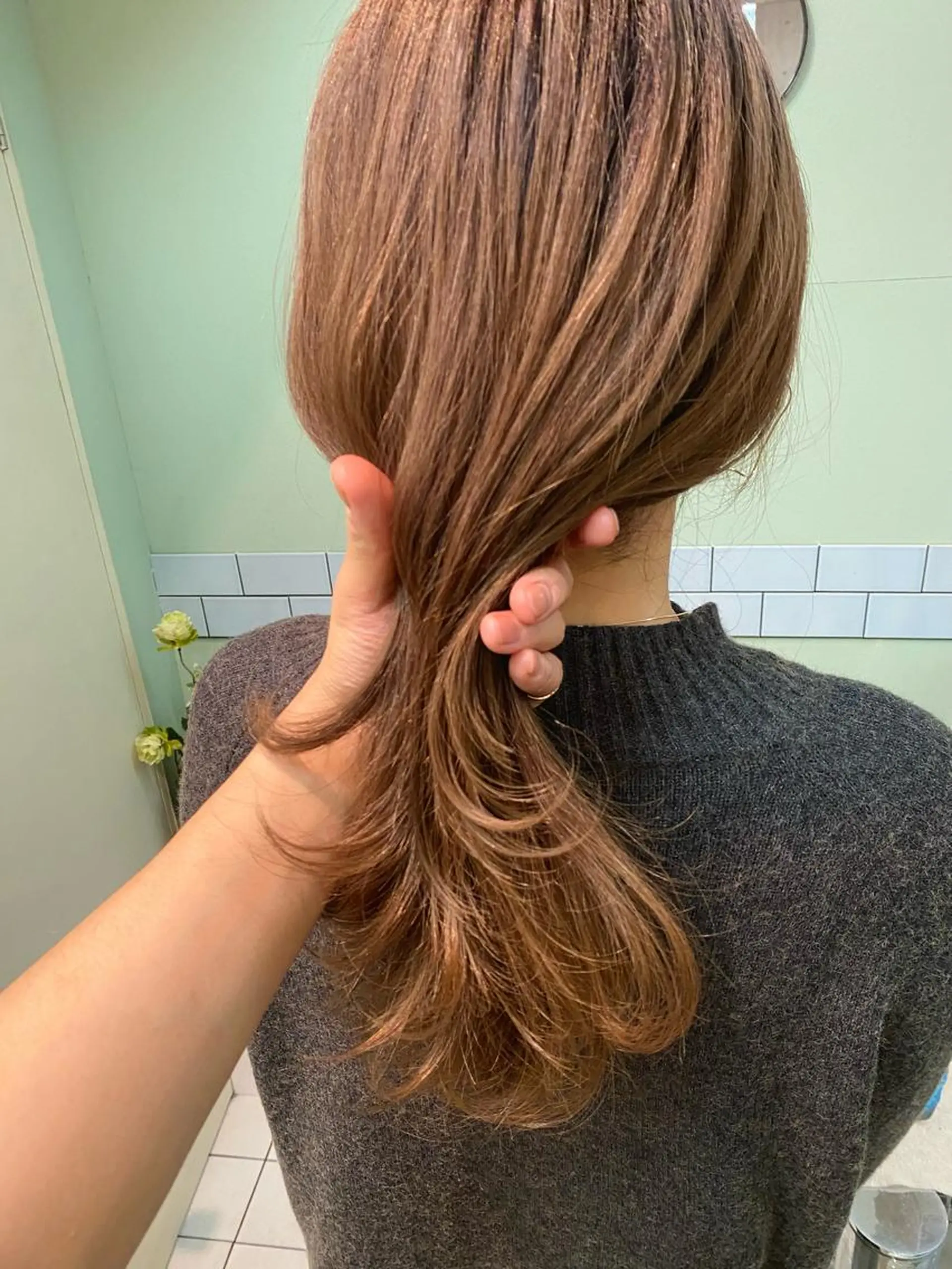 ミディアム カラー ベージュカラー ブラウンカラー カット ヘアカラー トリートメント 髪質改善カラー ケアブリーチ/タムのヘアスタイル