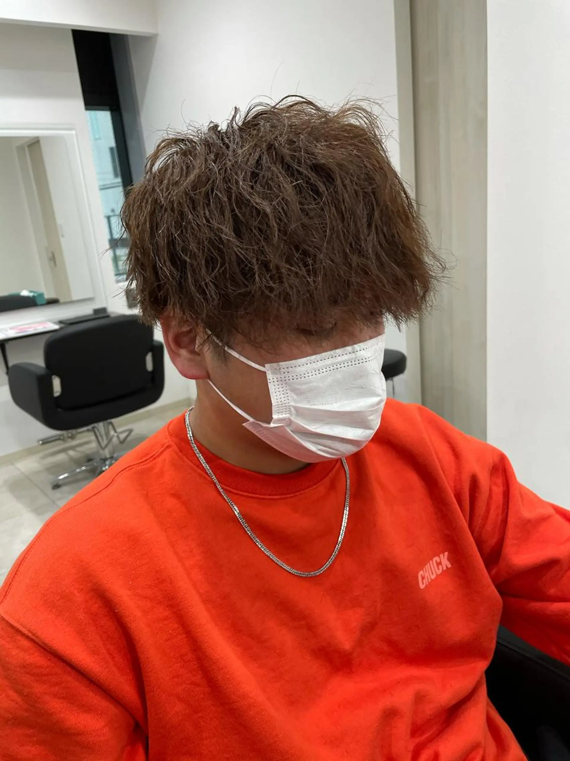 メンズ メンズパーマ メンズツイストパーマ ツイストパーマ カット パーマ 富田 菜月のヘアスタイル