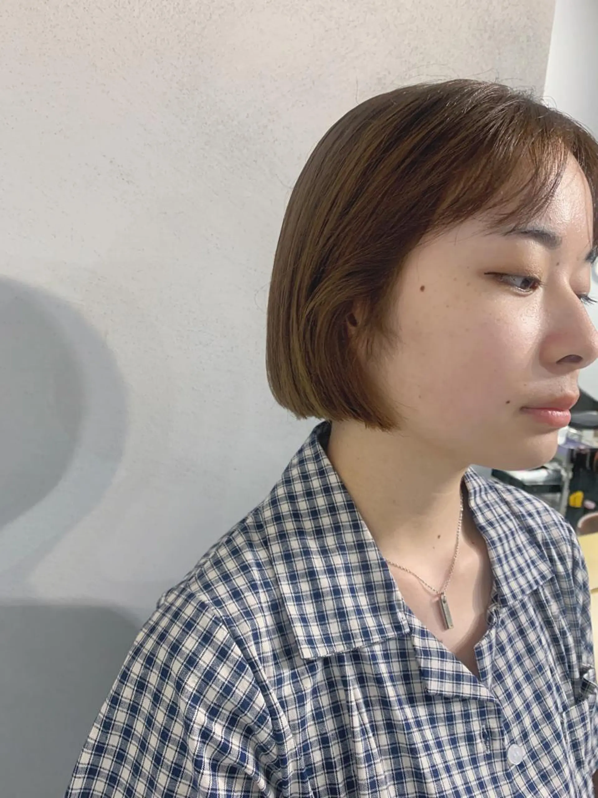 ショート カラー ボブパーマコテ巻き風 パーマNo1深江秀平のヘアスタイル